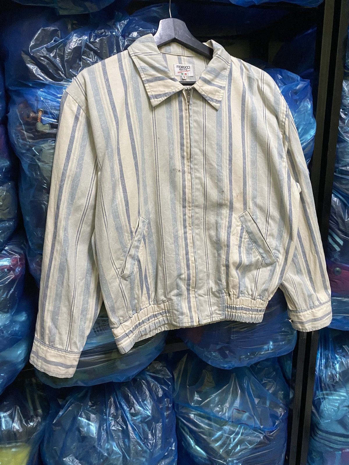 Fiorucci VINTAGE 80s FIORUCCI STRIPE JACKET MADE IN JAPAN Size US M / EU 48-50 / 2 - 6 Thumbnail