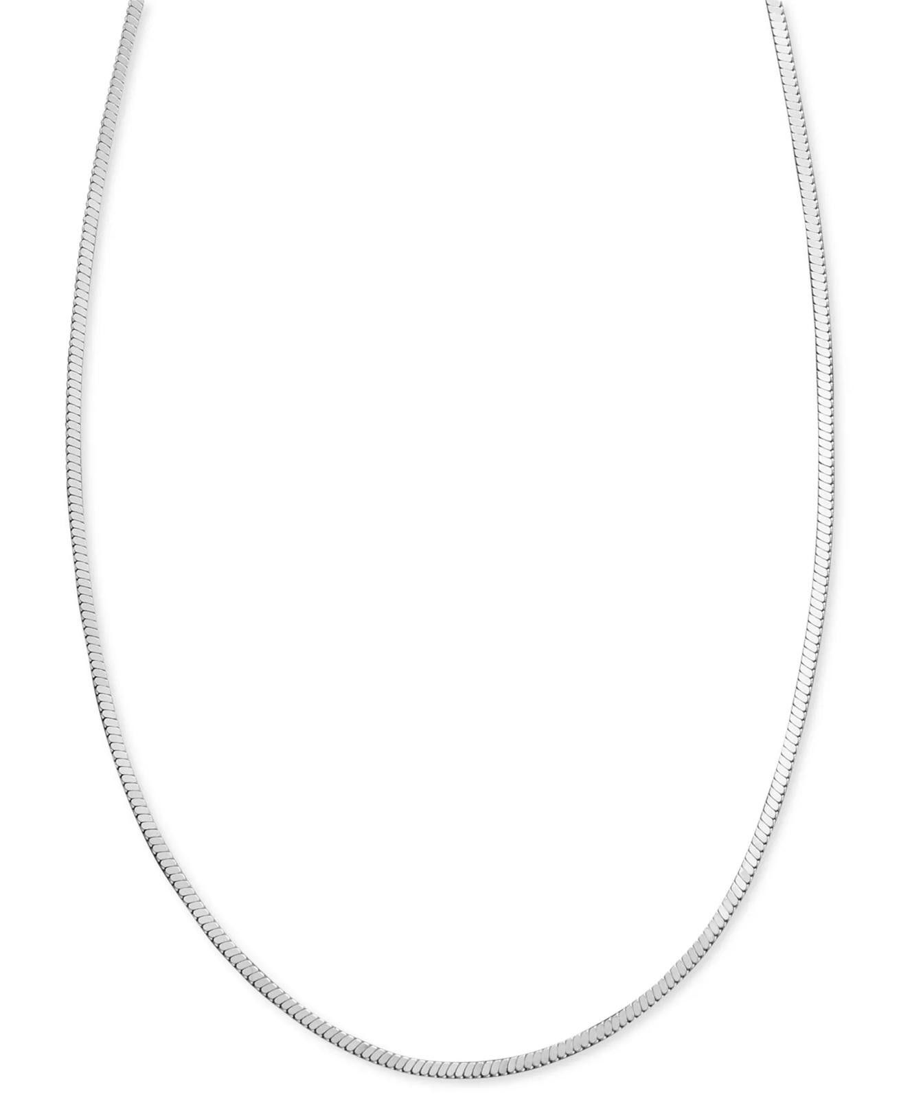 Giani Bernini Giani Bernini Box Link 18" Chain Necklace in Sterling Silver Size ONE SIZE - 1 Thumbnail