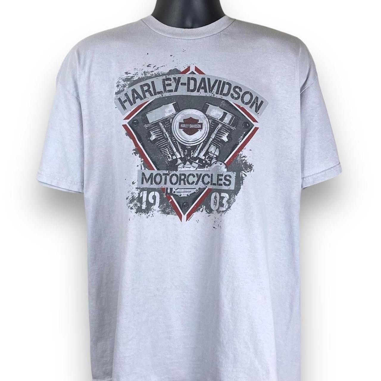 Harley Davidson × Vintage Southside Harley Davidson Motorcycle Biker Tee Tshirt Size US XL / EU 56 / 4 - 1 Thumbnail
