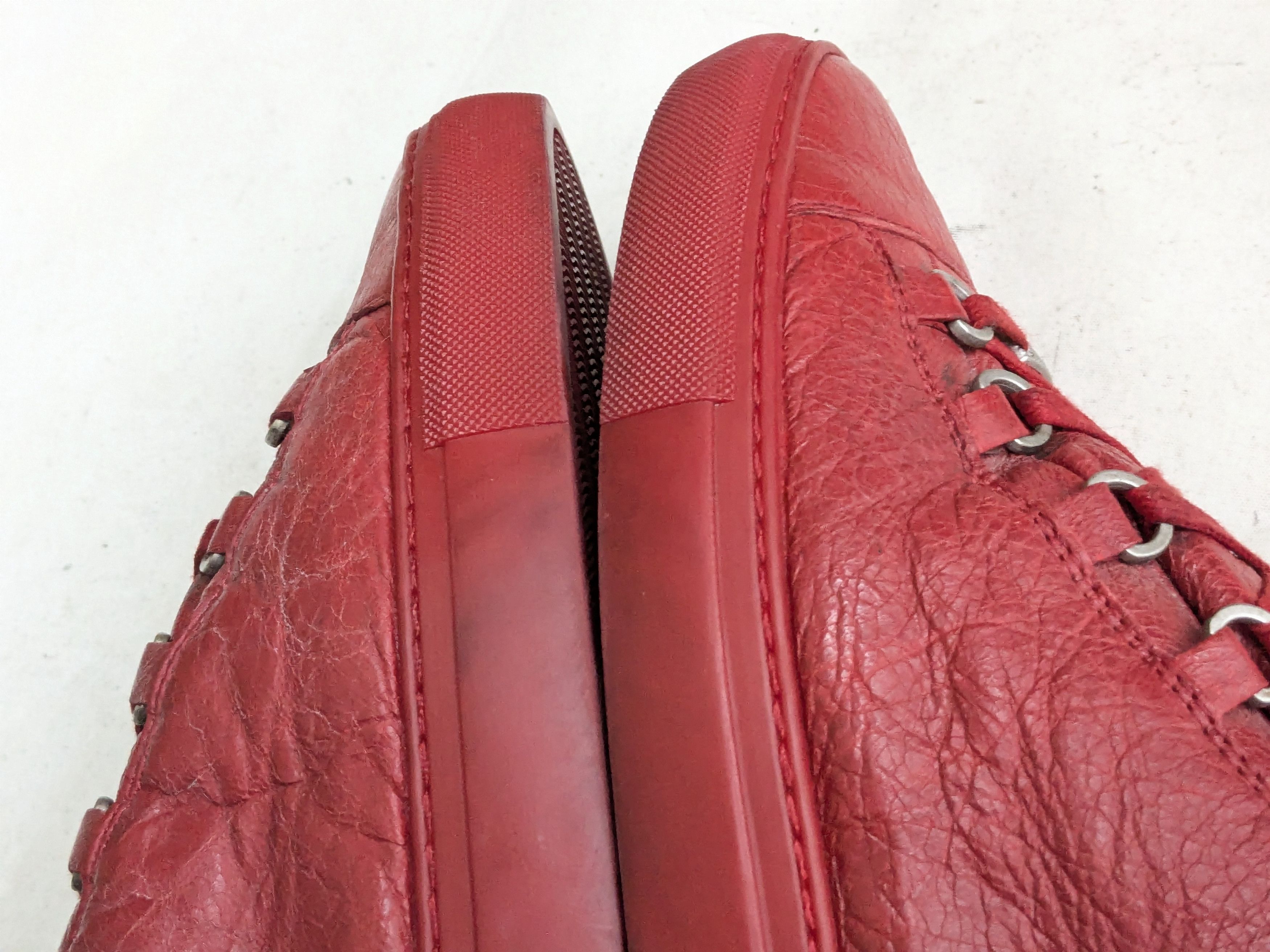 Balenciaga Balenciaga Arena Red 11 Leather High Top Sneakers Size US 11 / EU 44 - 5 Thumbnail