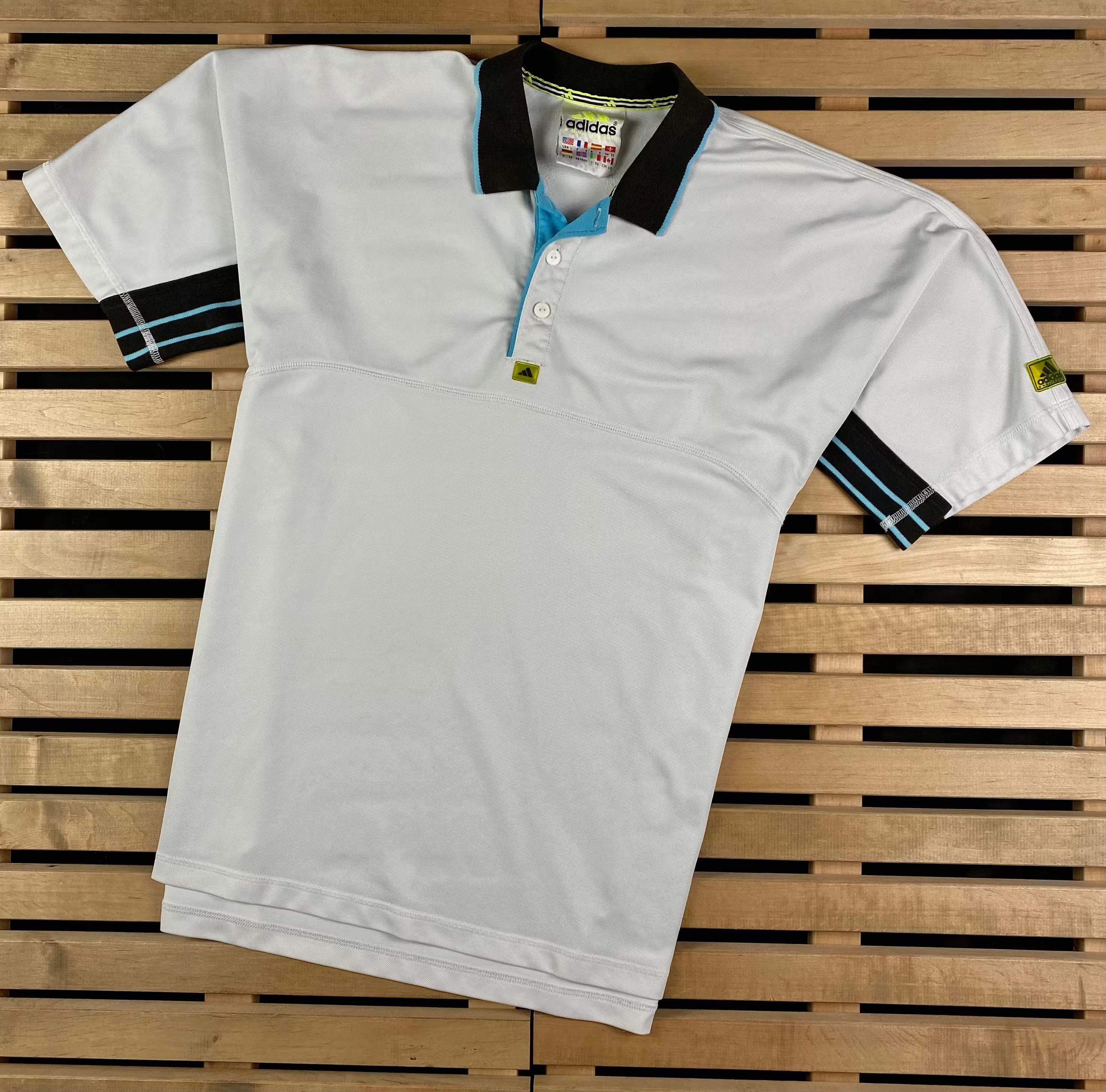 Adidas × Vintage Mens Polo T Shirt Adidas Equipment Vintage Size L Size US L / EU 52-54 / 3 - 1 Thumbnail