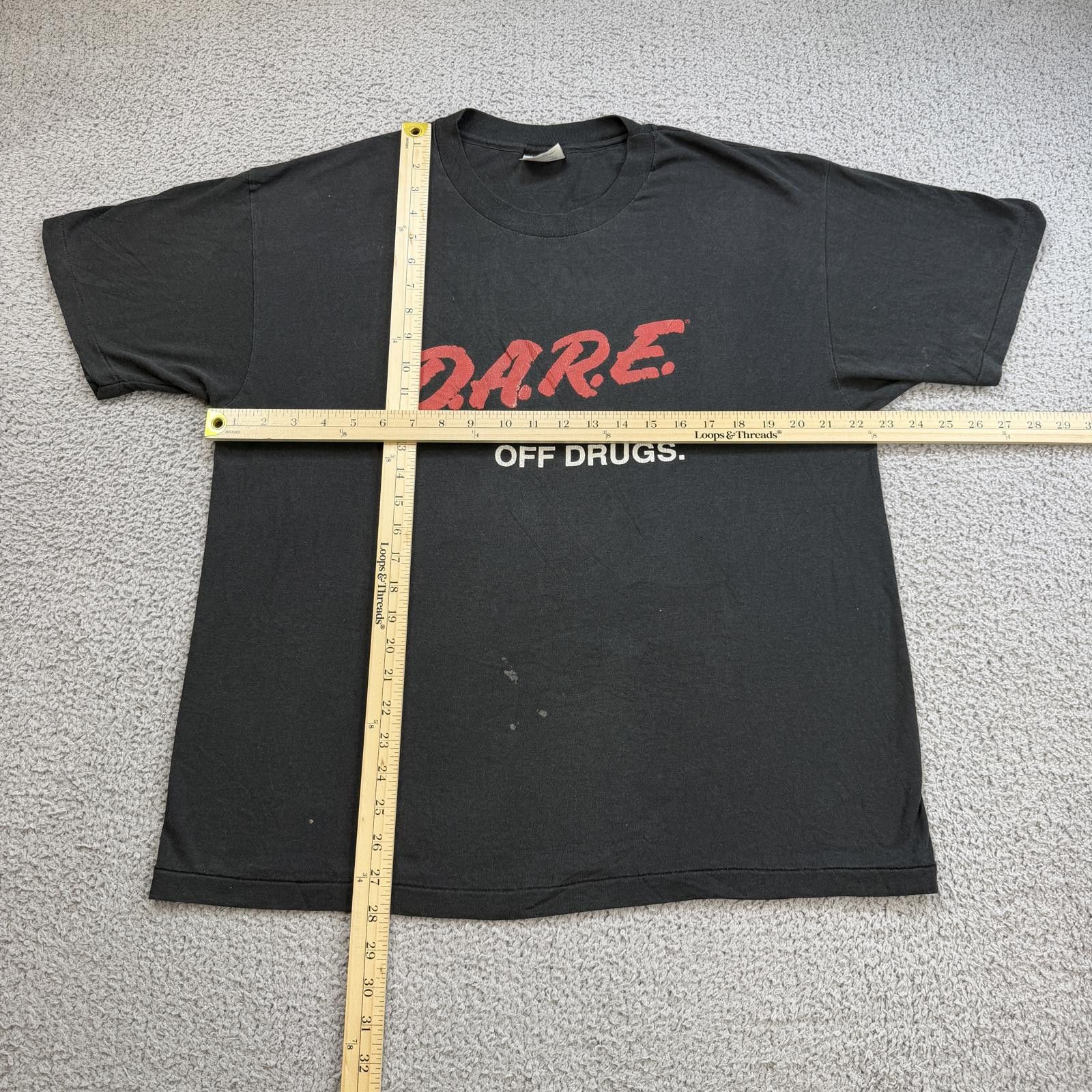 Hanes Vintage 90s D.A.R.E. To Keep Kids Off Drugs T Shirt USA Size US XL / EU 56 / 4 - 3 Thumbnail