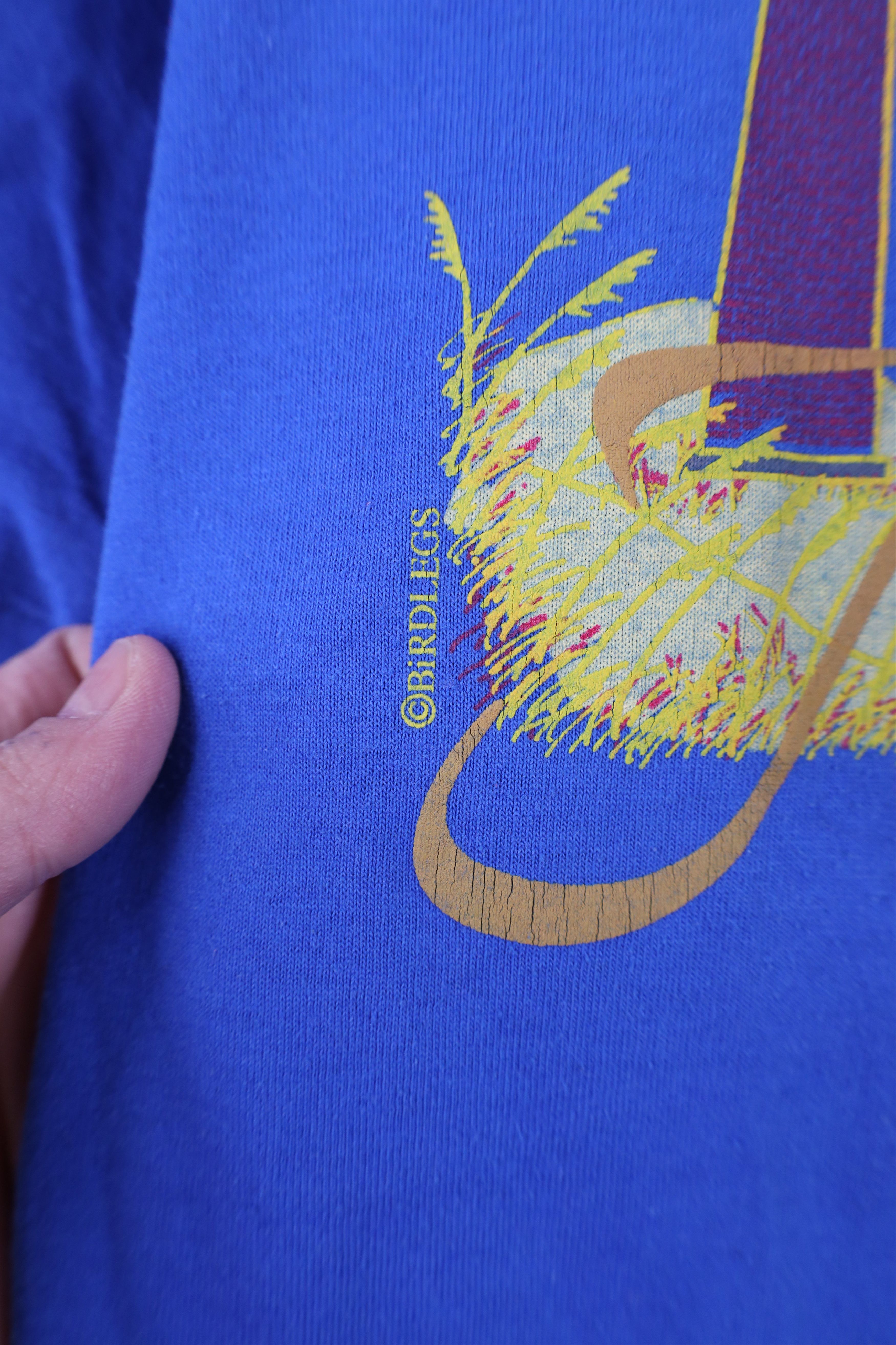 Vintage Vintage 90s Streetwear Lighthouses T-Shirt Royal Blue USA Size US M / EU 48-50 / 2 - 5 Thumbnail