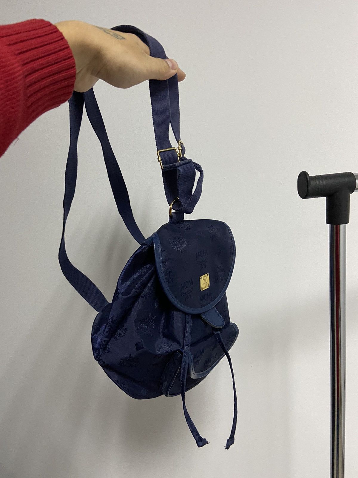 MCM × Vintage MCM mini Backpack monogram Vintage small Logo Luxury Y2K Size ONE SIZE - 6 Thumbnail