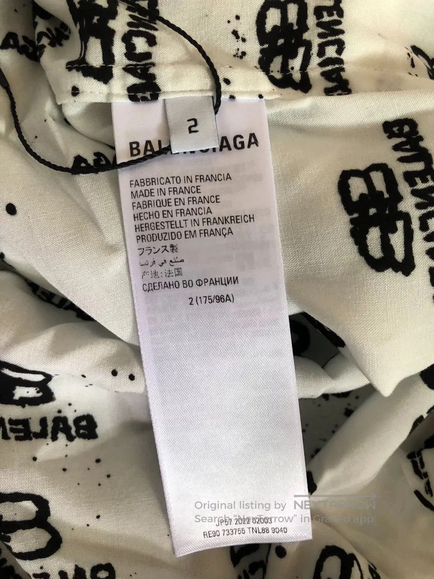 Balenciaga Balenciaga Double B Logo Shirt. Size US M / EU 48-50 / 2 - 5 Thumbnail