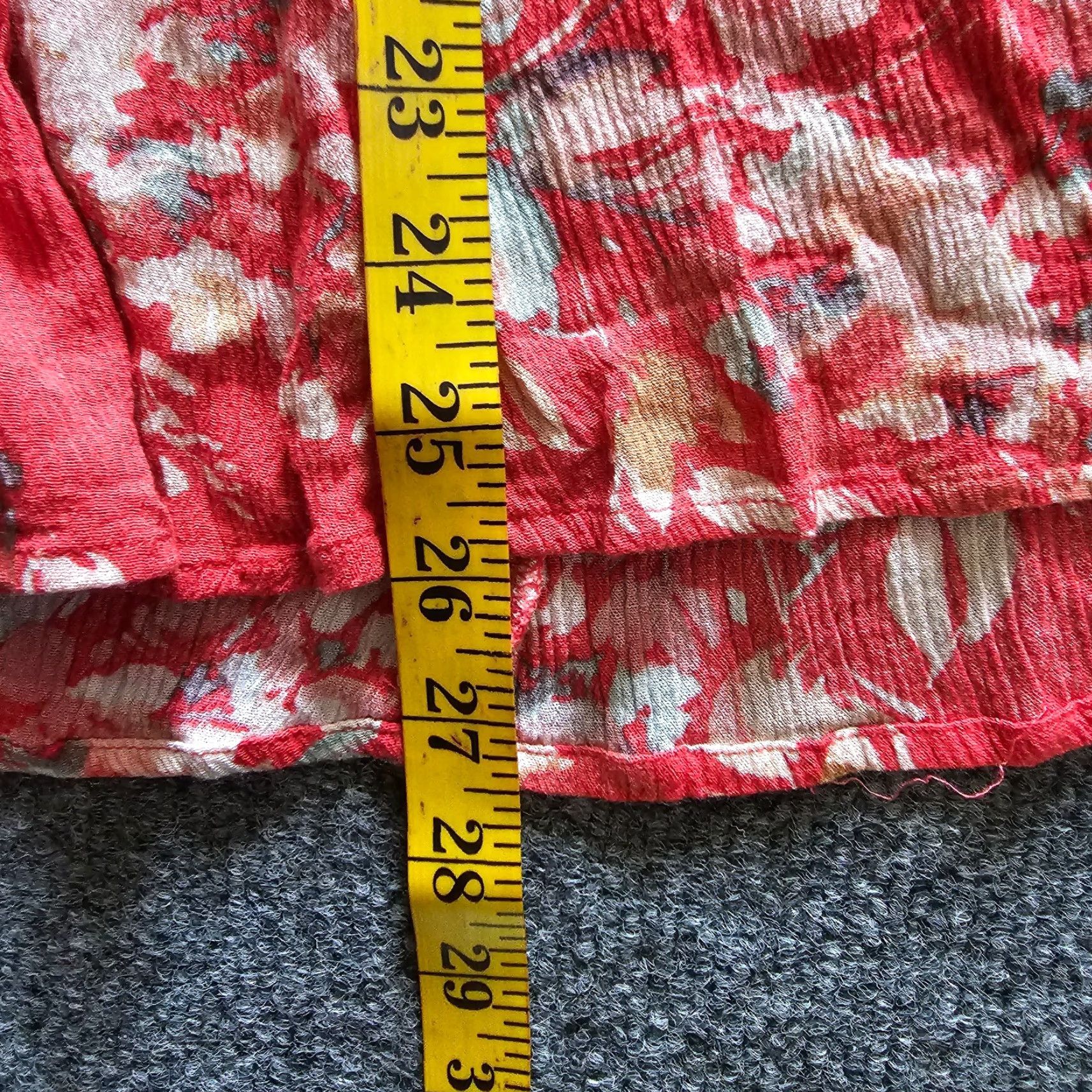 Torrid Torrid Top Shirt Womens 2X Orange Floral Crochet Boho Bell Sleeve V Neck Casual Size XXL / US 16-18 / IT 52-54 - 7 Thumbnail