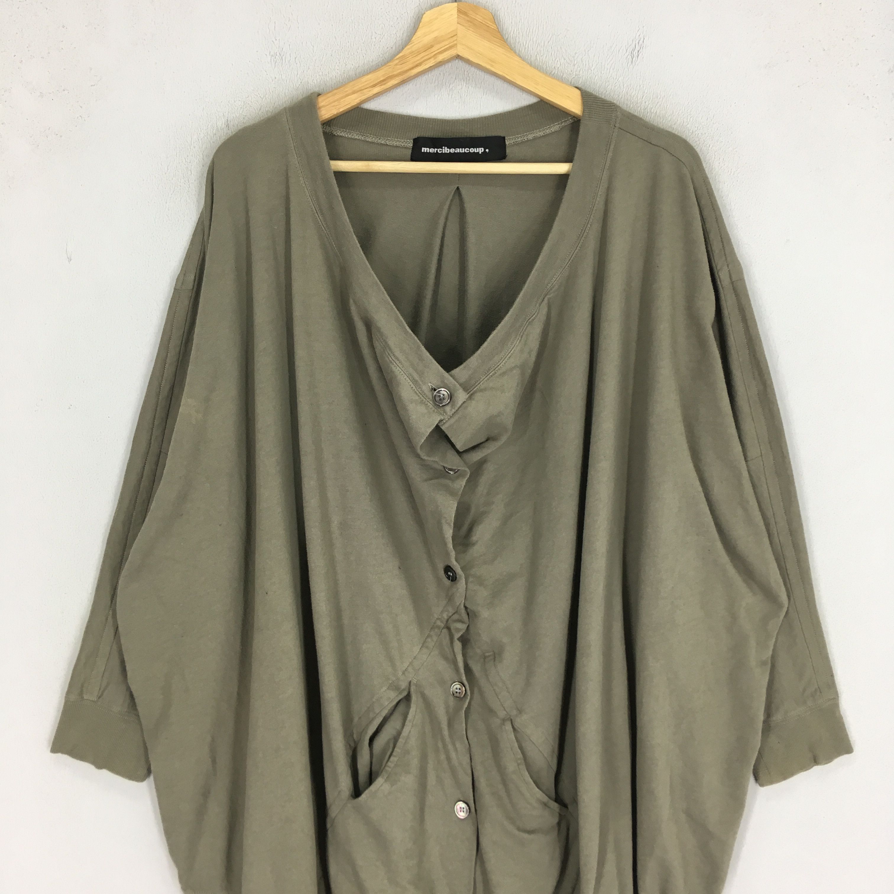 mercibeaucoup Vintage Mercibeaucoup by Issey Miyake Cardigan Overcoat Size XL / US 12-14 / IT 48-50 - 3 Thumbnail
