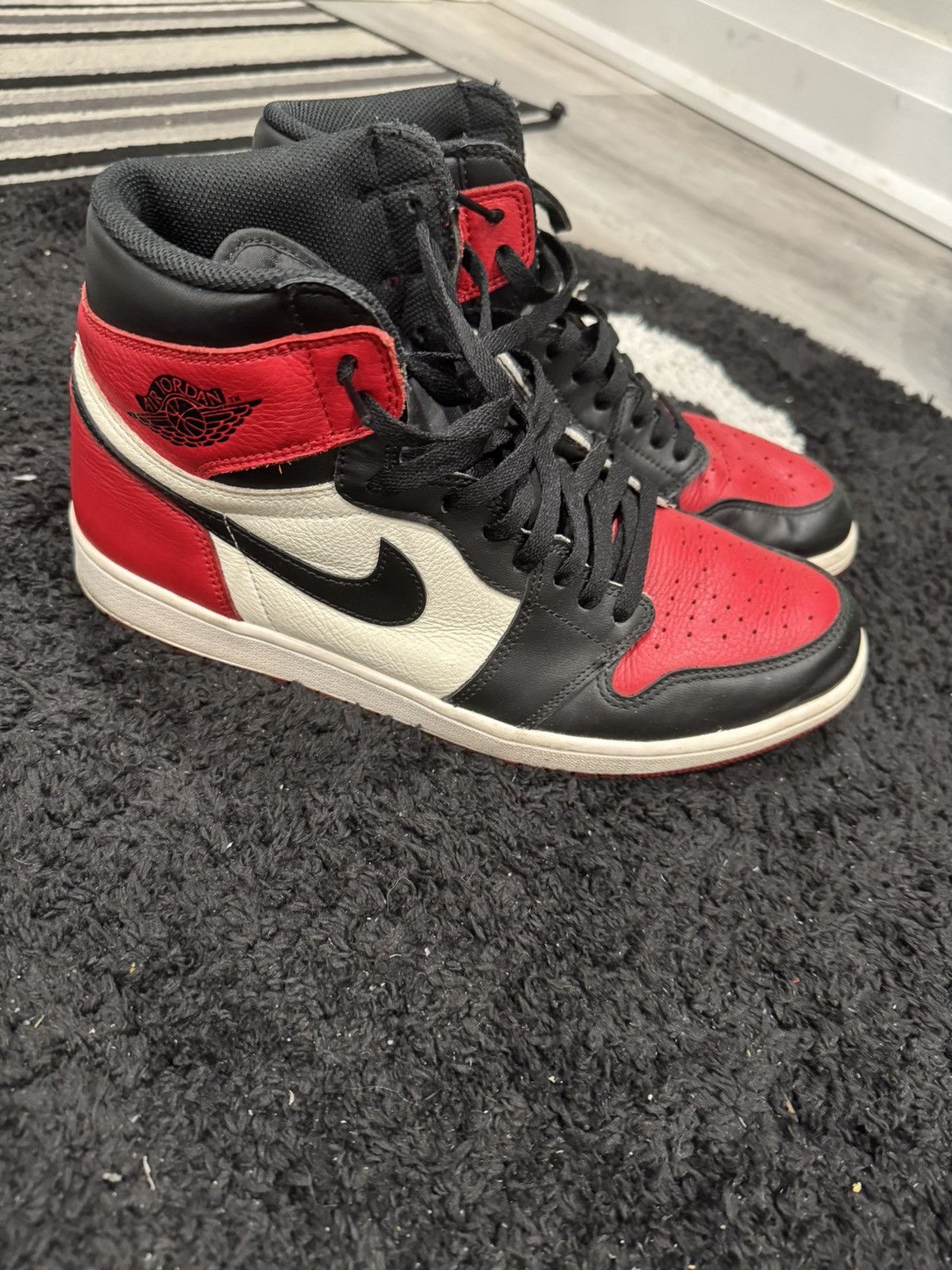 Jordan Brand JORDAN 1 BRED TOE Size US 12 / EU 45 - 5 Thumbnail