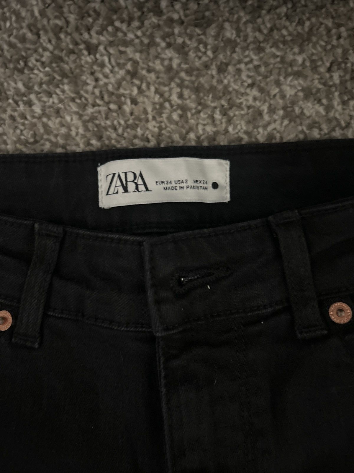 Zara Black womans bootleg zara jeans size us 2 Size 26" / US 2 / IT 38 - 4 Thumbnail