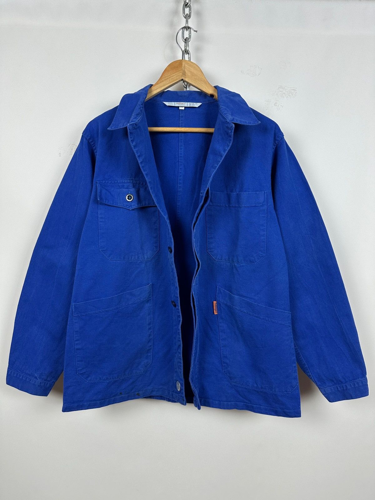 Le Laboureur 80s Vintage Lutteurs French Workwear Sanfor Chore Jacket Size US M / EU 48-50 / 2 - 16 Thumbnail