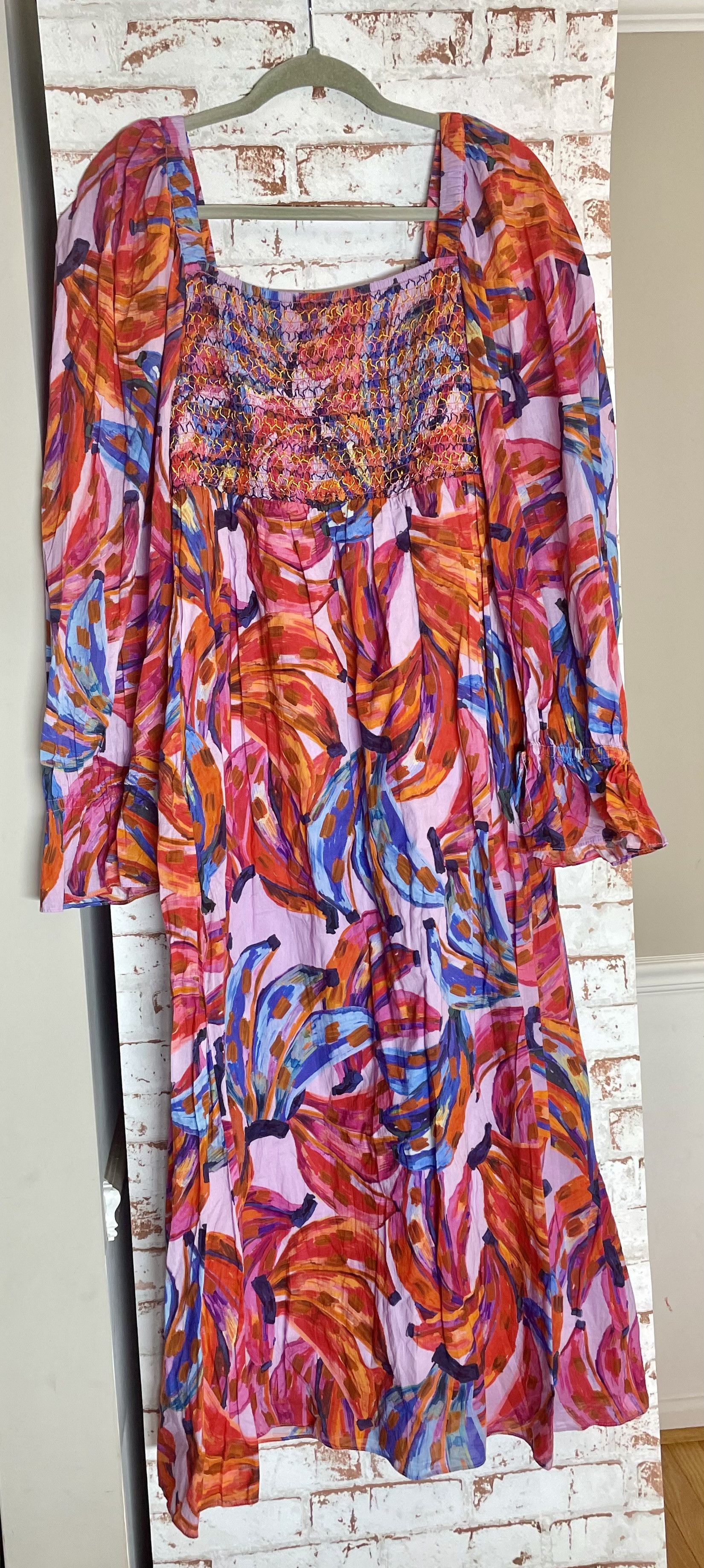 Farm Rio Farm Rio Pink Floral Maxi Dress SzM Size M / US 6-8 / IT 42-44 - 2 Thumbnail