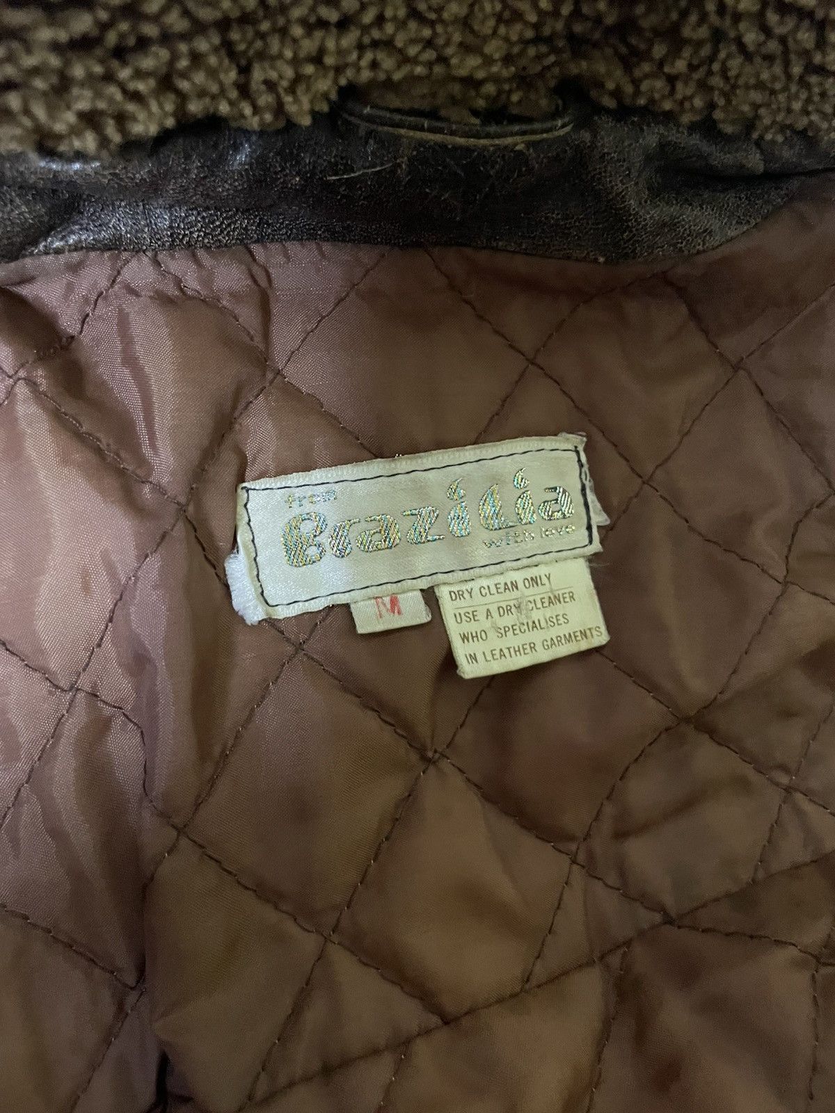 Genuine Leather 70s Multi-pocket Bomber Leather Flight Jacket Military Army Size US L / EU 52-54 / 3 - 14 Thumbnail