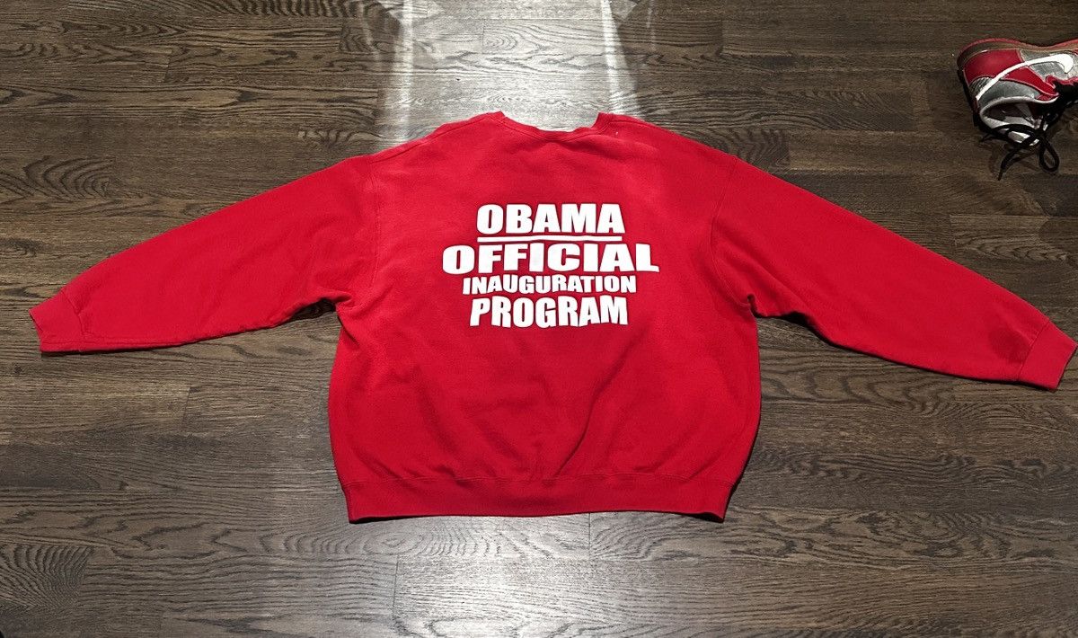 Vintage Vintage Obama Official Inauguration Program Crewneck Size US XXL / EU 58 / 5 - 2 Thumbnail