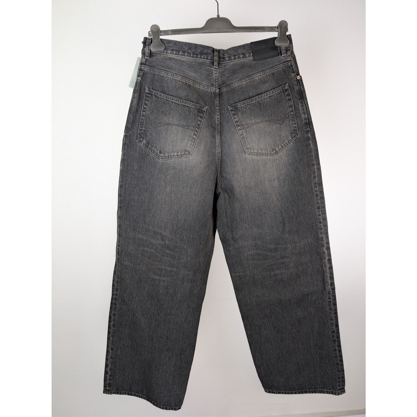 Balenciaga o1rshd1 Baggy Denim Pants in Wash Black / Marigold Size US 32 / EU 48 - 11 Thumbnail