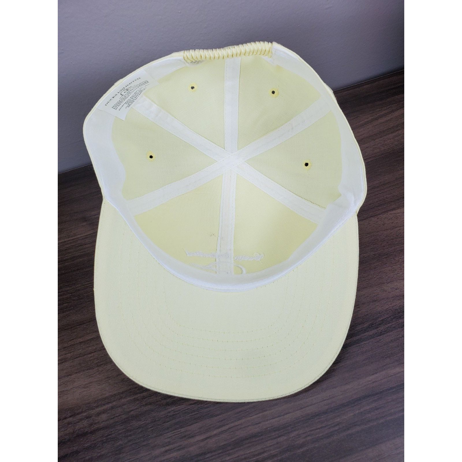 Vintage Ducks Unlimited Light Yellow Hat Hunting Cap Mallard Duck Size ONE SIZE - 10 Thumbnail
