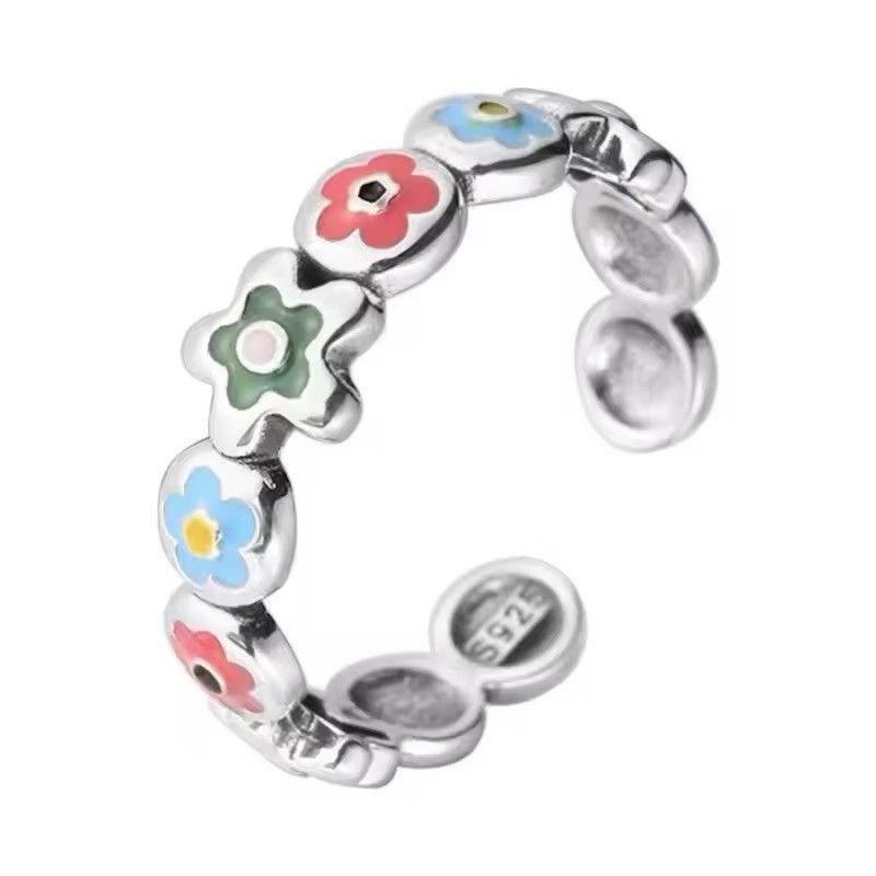 Jewelry × Vintage Irregular Personalised Ring Shiny Finger Ring Size ONE SIZE - 1 Thumbnail