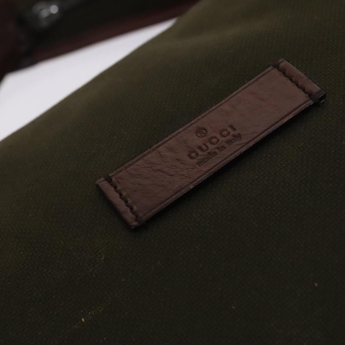 Gucci GUCCI Shoulder Bag Canvas Khaki Size ONE SIZE - 15 Thumbnail