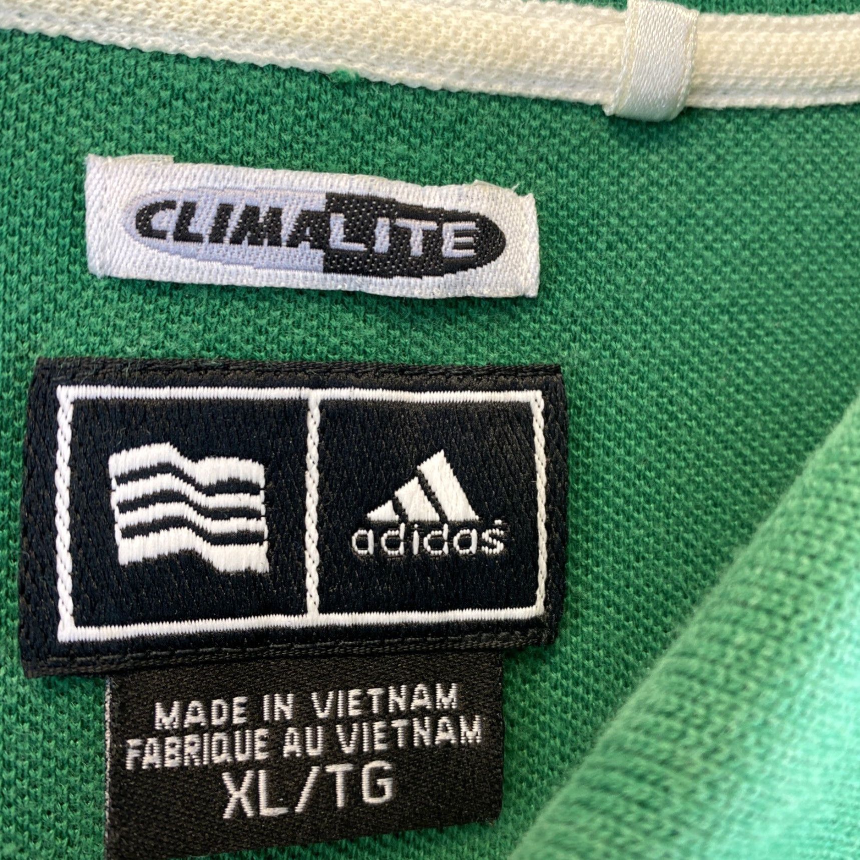 Adidas Adidas Golf Polo Shirt SS Men’s Green Striped Climalite 2XL Short Sleeve Shirt Casual Activewear Mens Size US XL / EU 56 / 4 - 6 Thumbnail