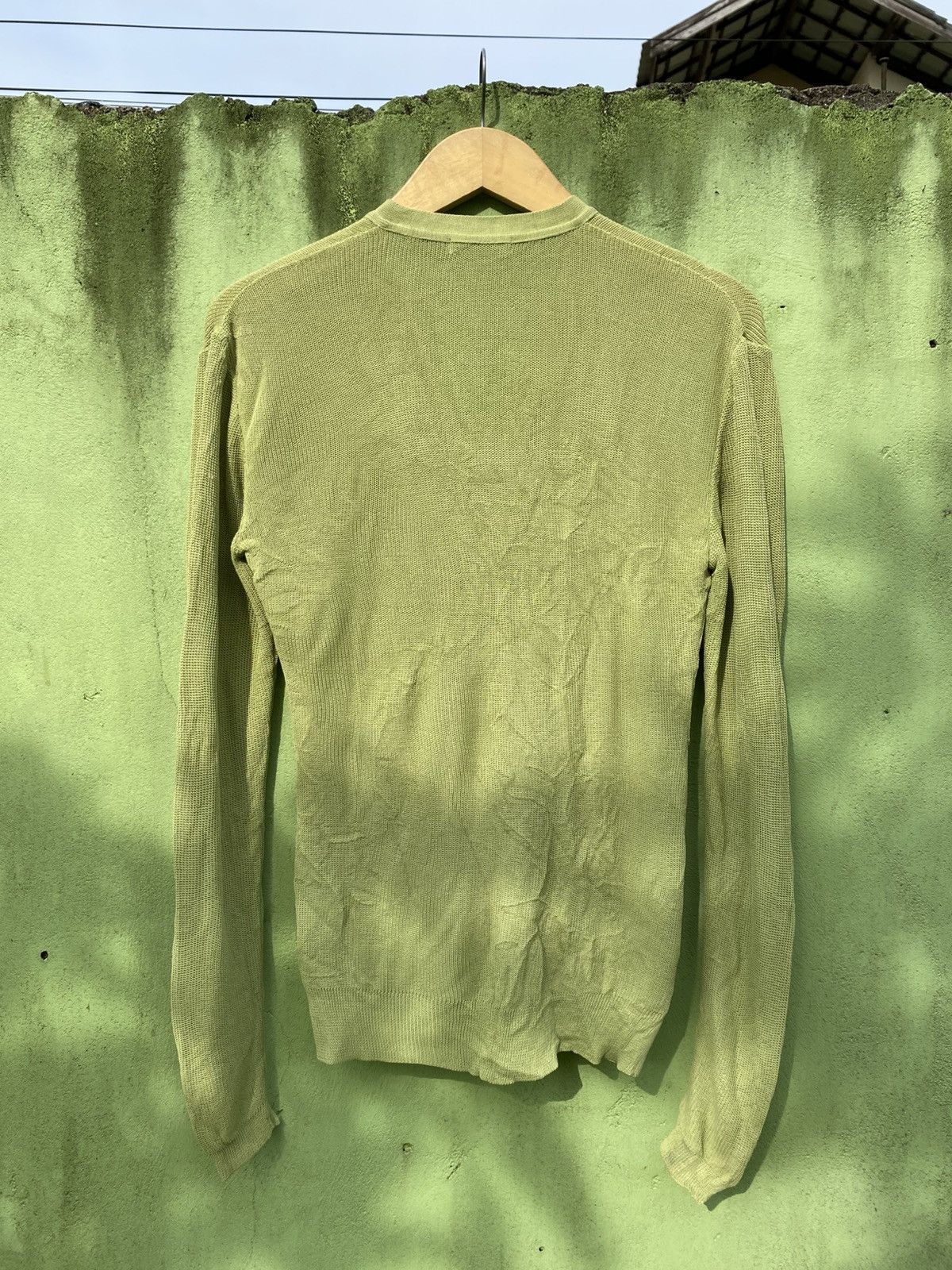 Issey Miyake Issey Miyake Olive Green Lightweight Cardigan Japanese Style Size M / US 6-8 / IT 42-44 - 8 Thumbnail