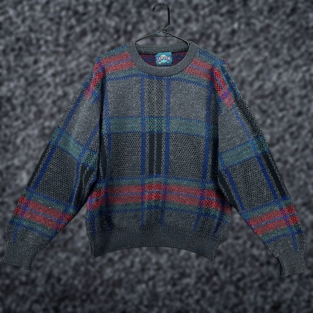 Jantzen VINTAGE Jantzen Pullover Knit Sweater Men Large Striped Long Sleeve Crew Neck Size US L / EU 52-54 / 3 - 1 Thumbnail