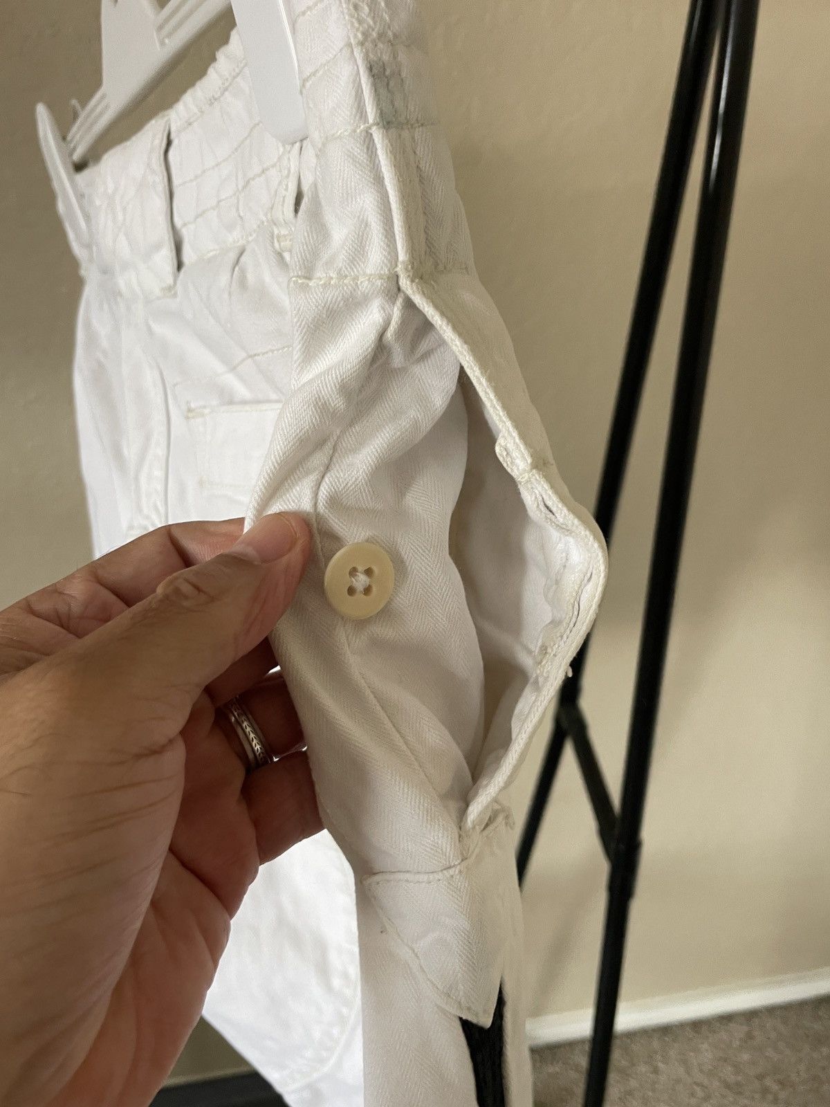 Rugby Ralph Lauren Cargo style shorts w/ Black piping down the sides Size US 30 / EU 46 - 4 Thumbnail