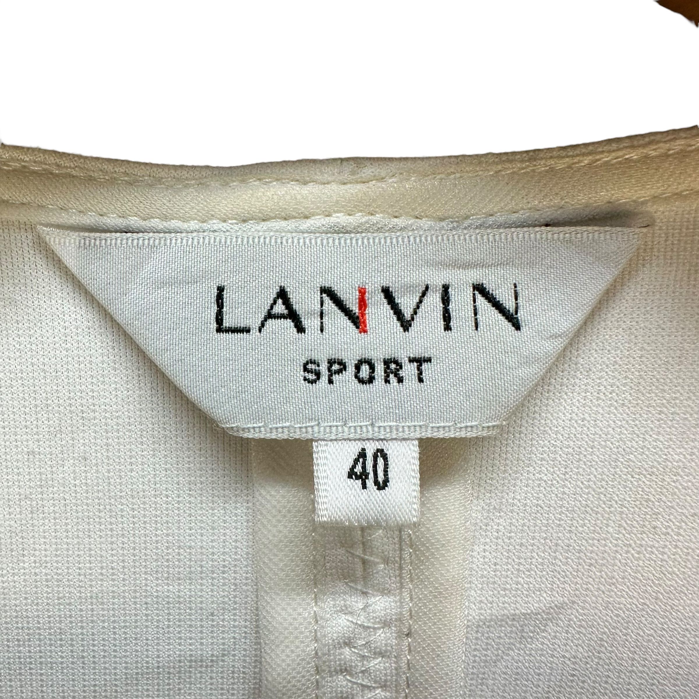 LANVIN SPORT Black White Polyester Vest #A69-1661