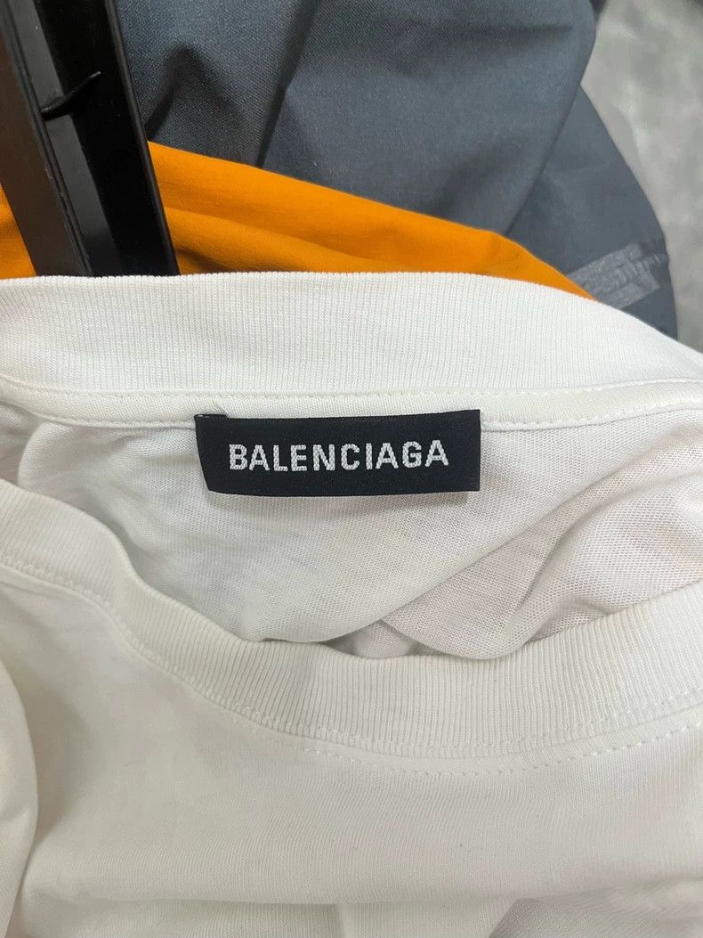 Balenciaga Balenciaga Plain white letter T-shirt Size US M / EU 48-50 / 2 - 3 Thumbnail