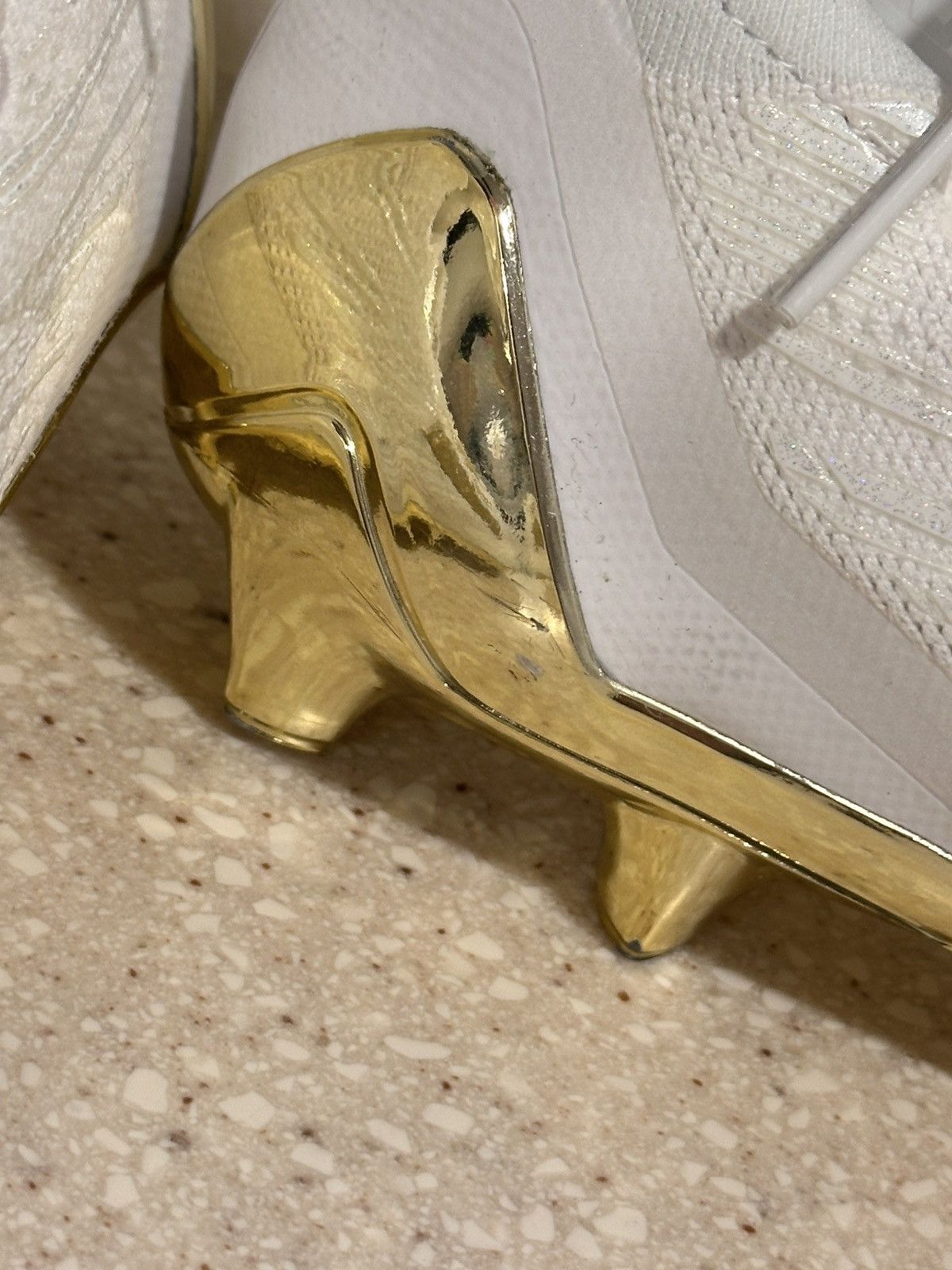Adidas Adidas Adizero White Metallic Gold Primeknit Football Cleats Size US 11.5 / EU 44-45 - 17 Thumbnail