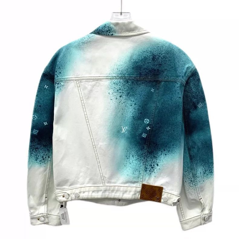 Louis Vuitton Louis Vuitton Colorful Logo Denim Jacket -2505 Size M / US 6-8 / IT 42-44 - 2 Thumbnail