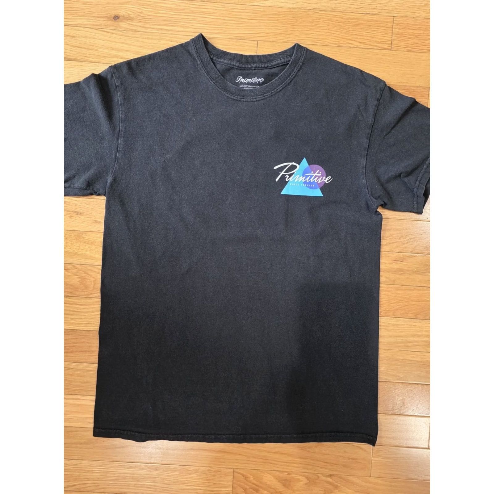Primitive PRIMITIVE Apparel T Shirt Men Medium Black Blue Floral Skate Board Graphic Tee Size US M / EU 48-50 / 2 - 2 Thumbnail