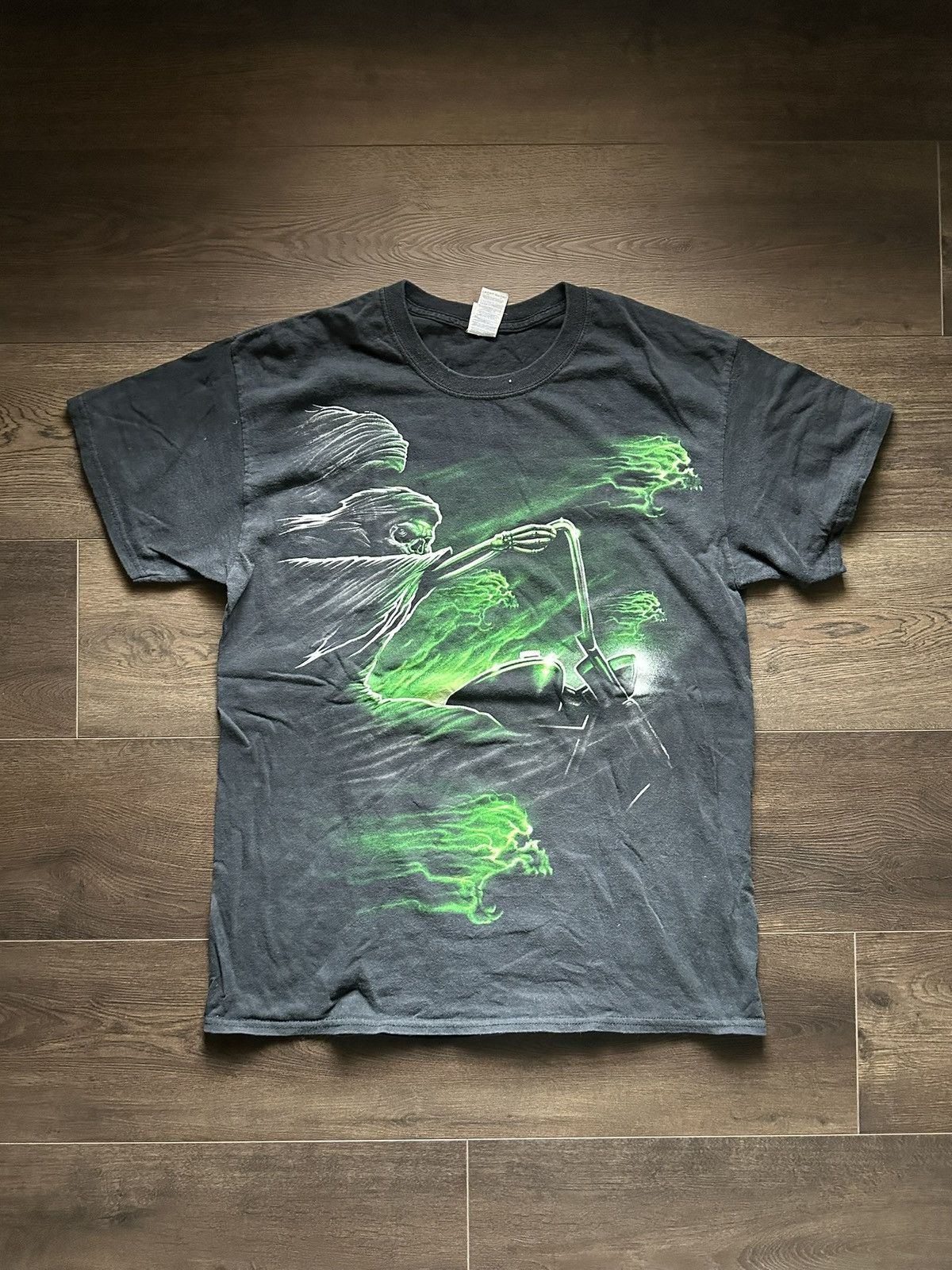 Vintage Vintage Grim Reaper T-Shirt Size US L / EU 52-54 / 3 - 1 Thumbnail