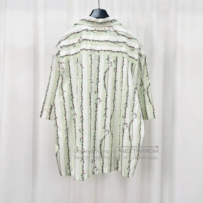 Bottega Veneta Bottega Veneta Dog Stripe Short Sleeve Shirt. Size US L / EU 52-54 / 3 - 2 Thumbnail