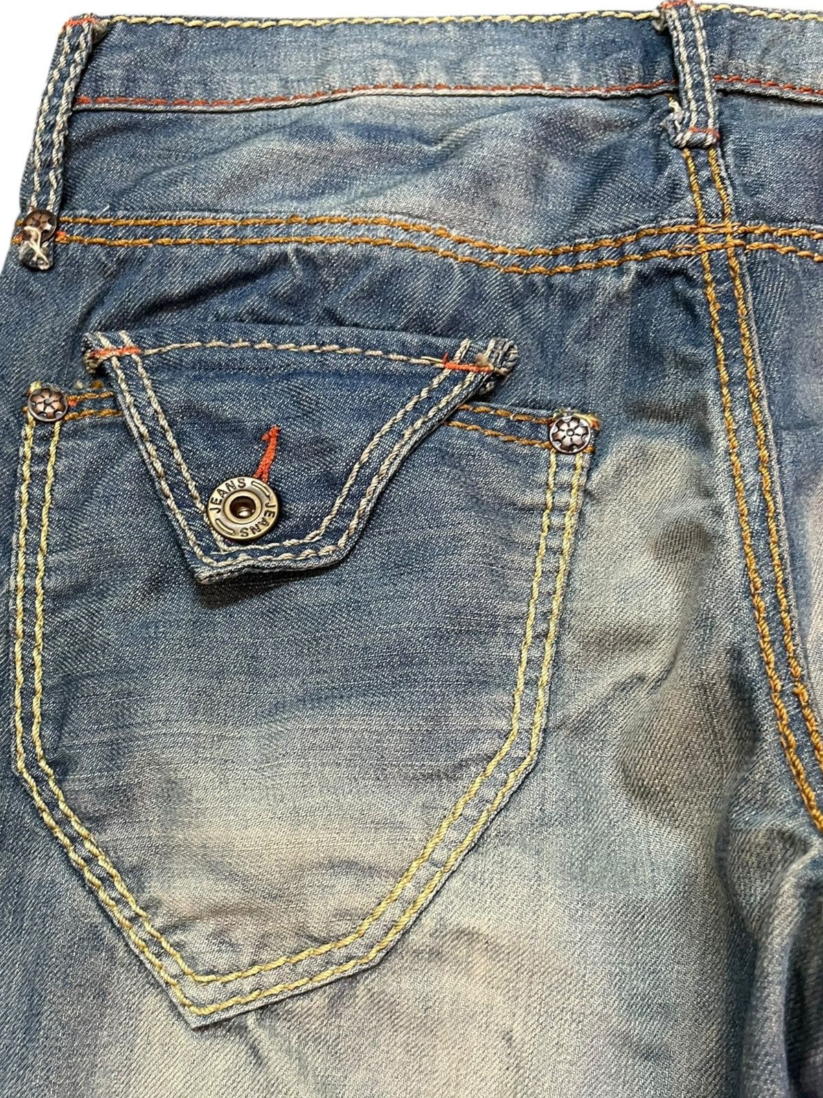 Beauty Beast Vintage Beast Whiskers Wrinkles Denim Size US 31 - 9 Thumbnail