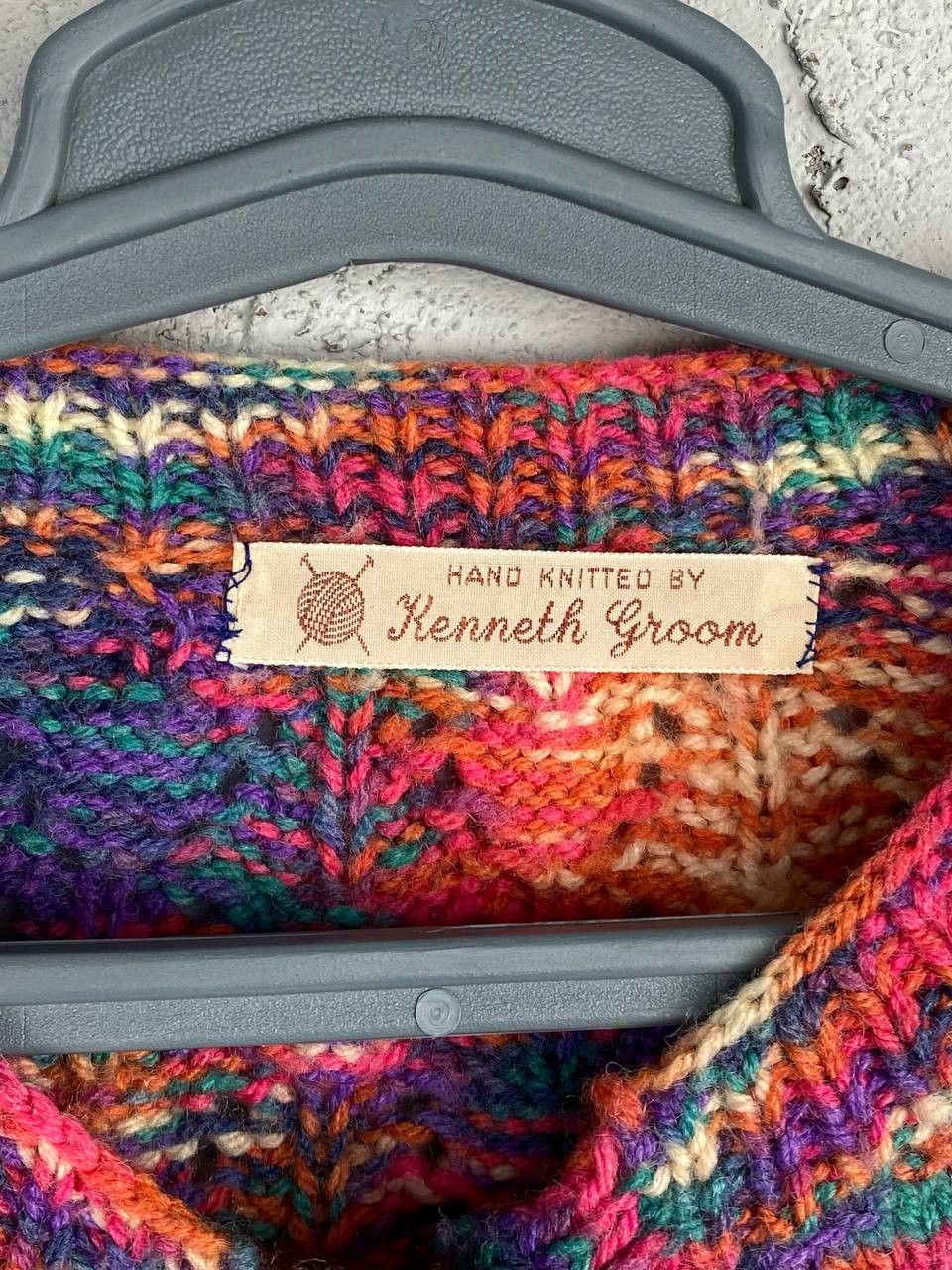 Vintage Point Vintage Hand Knitted Grandpa Sweater Coogi style Size US M / EU 48-50 / 2 - 7 Thumbnail