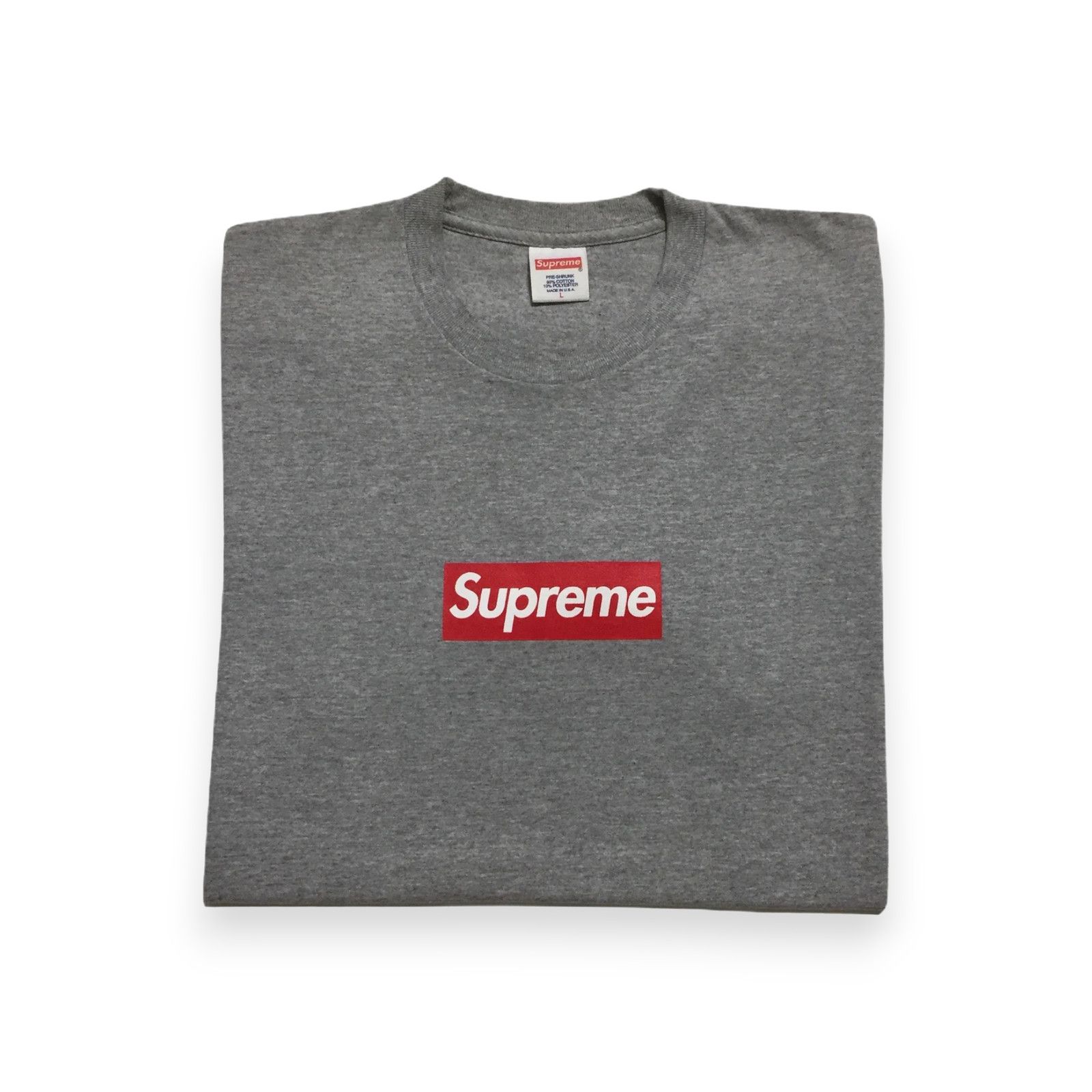Supreme 2014 Supreme 20th Anniversary Grey Box Logo Tee Size US L / EU 52-54 / 3 - 1 Thumbnail