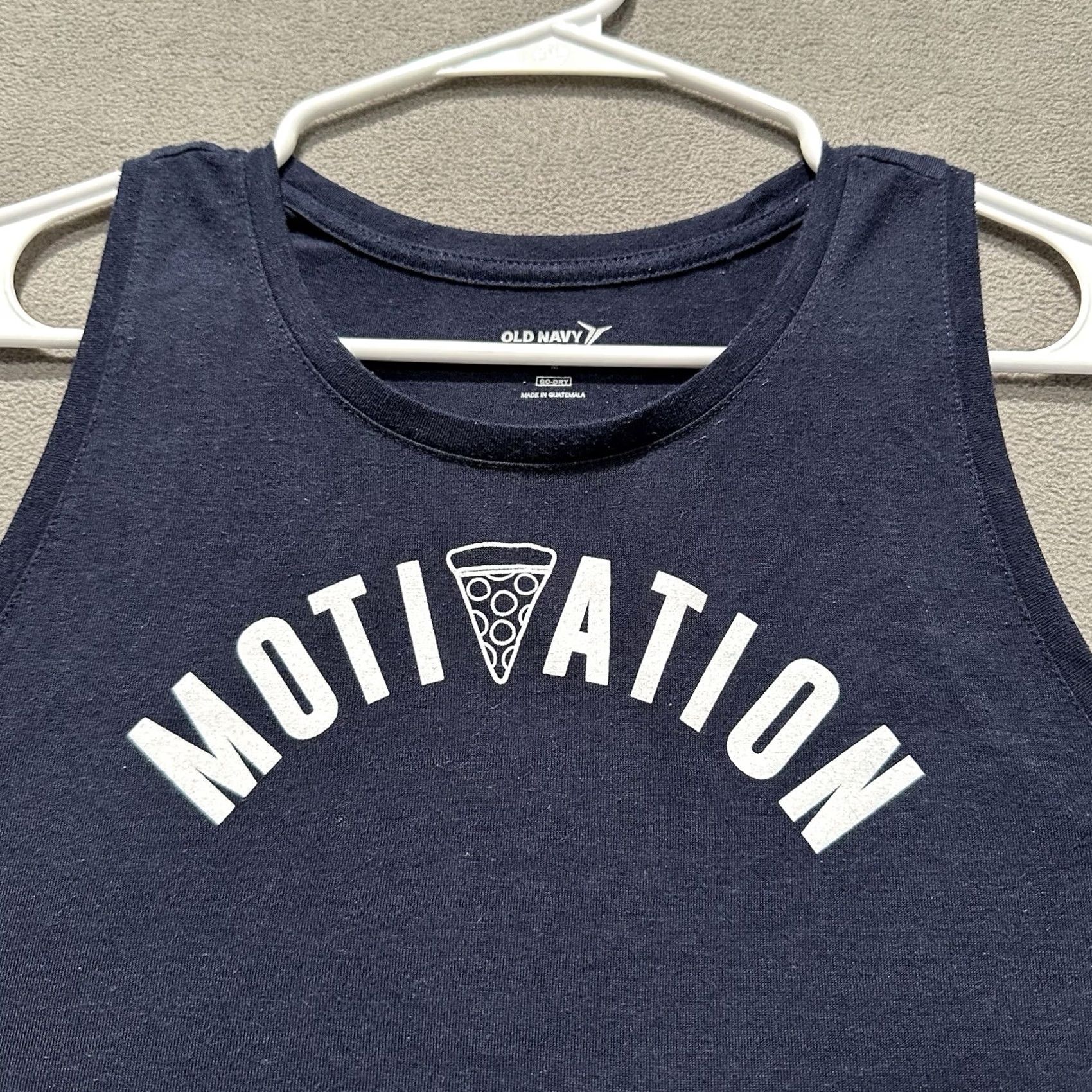Old Navy Old Navy Active Tank Top Womens Medium Navy Blue GO-DRY Athletic GUC Size M / US 6-8 / IT 42-44 - 3 Thumbnail
