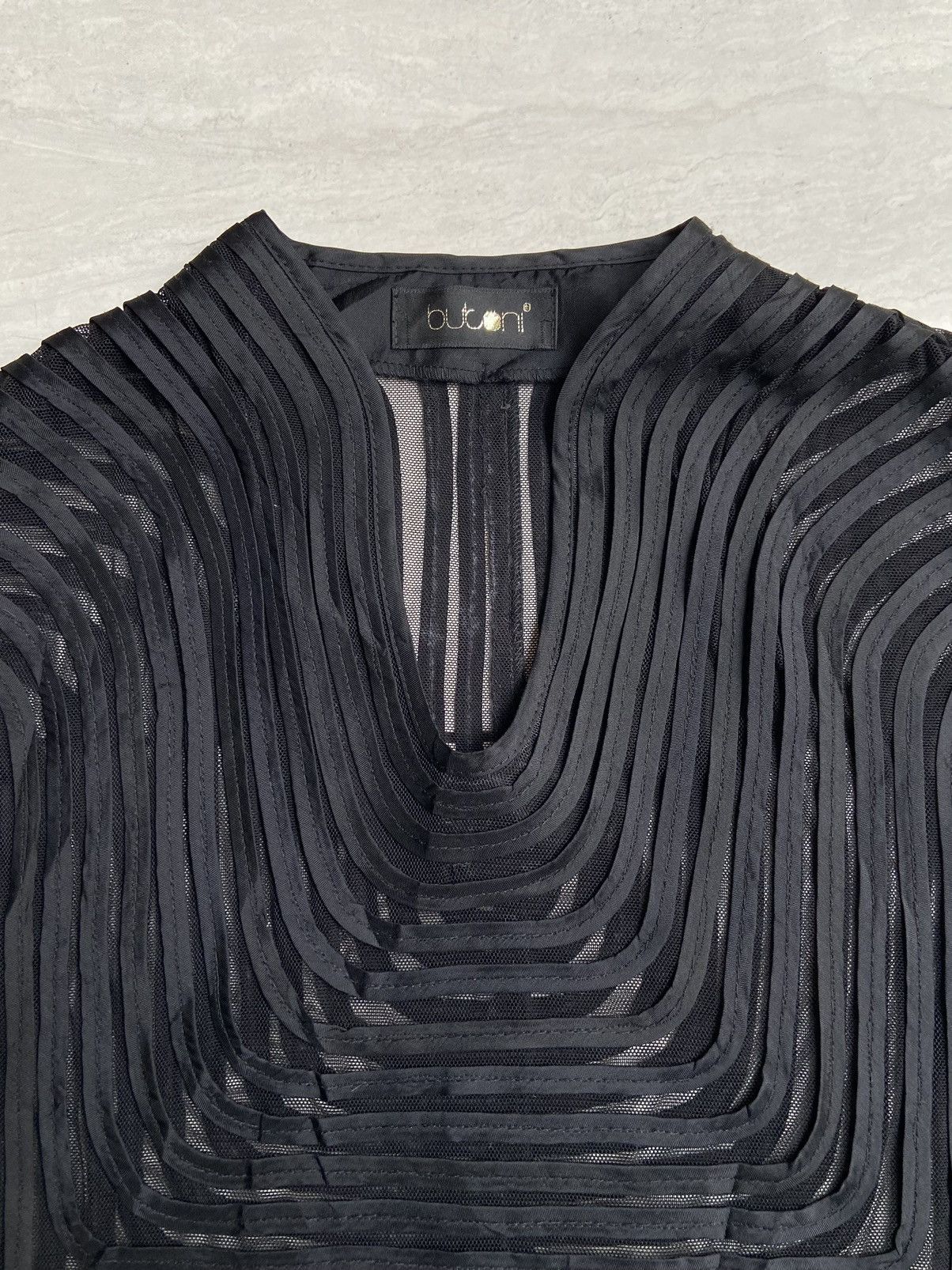 Designer × Japanese Brand BUTONI Black Midi Dress Size XS / US 0-2 / IT 36-38 - 8 Thumbnail