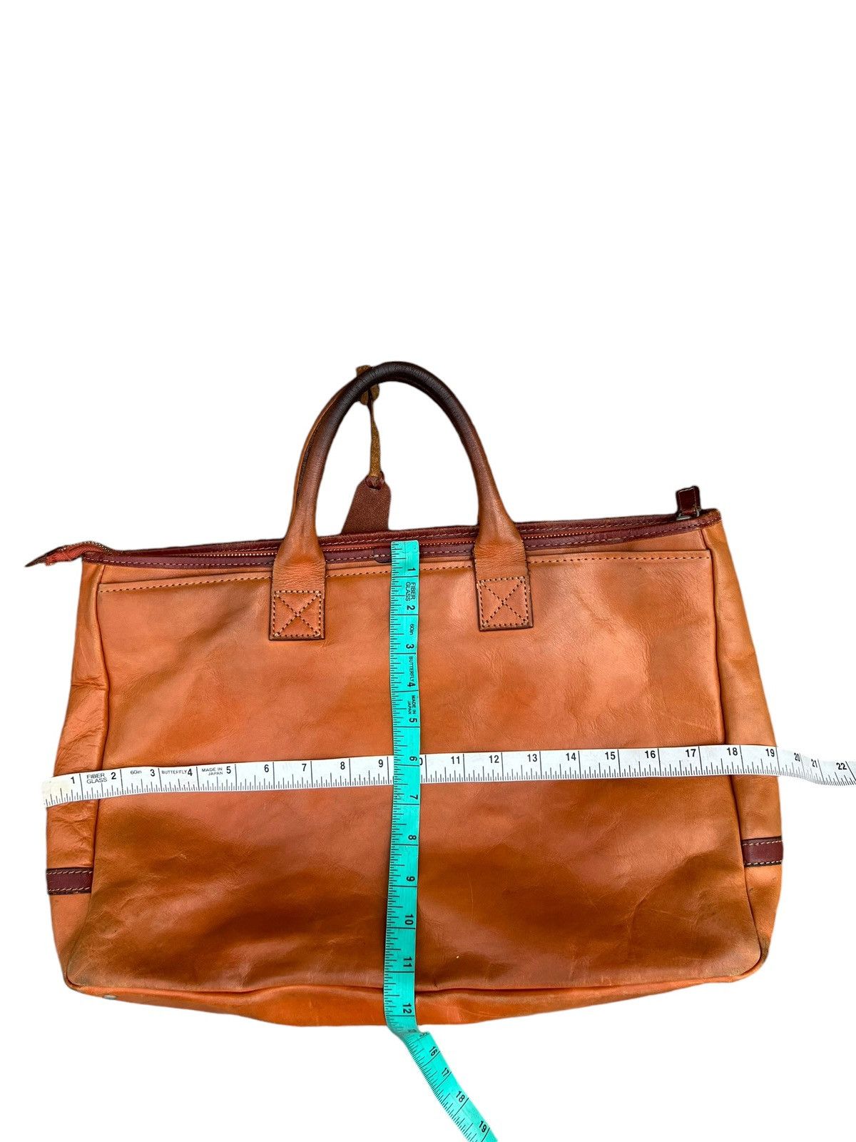 Leather Deux Moncx Artisan Made Japan Distress Patina Leather Bag Size ONE SIZE - 25 Thumbnail