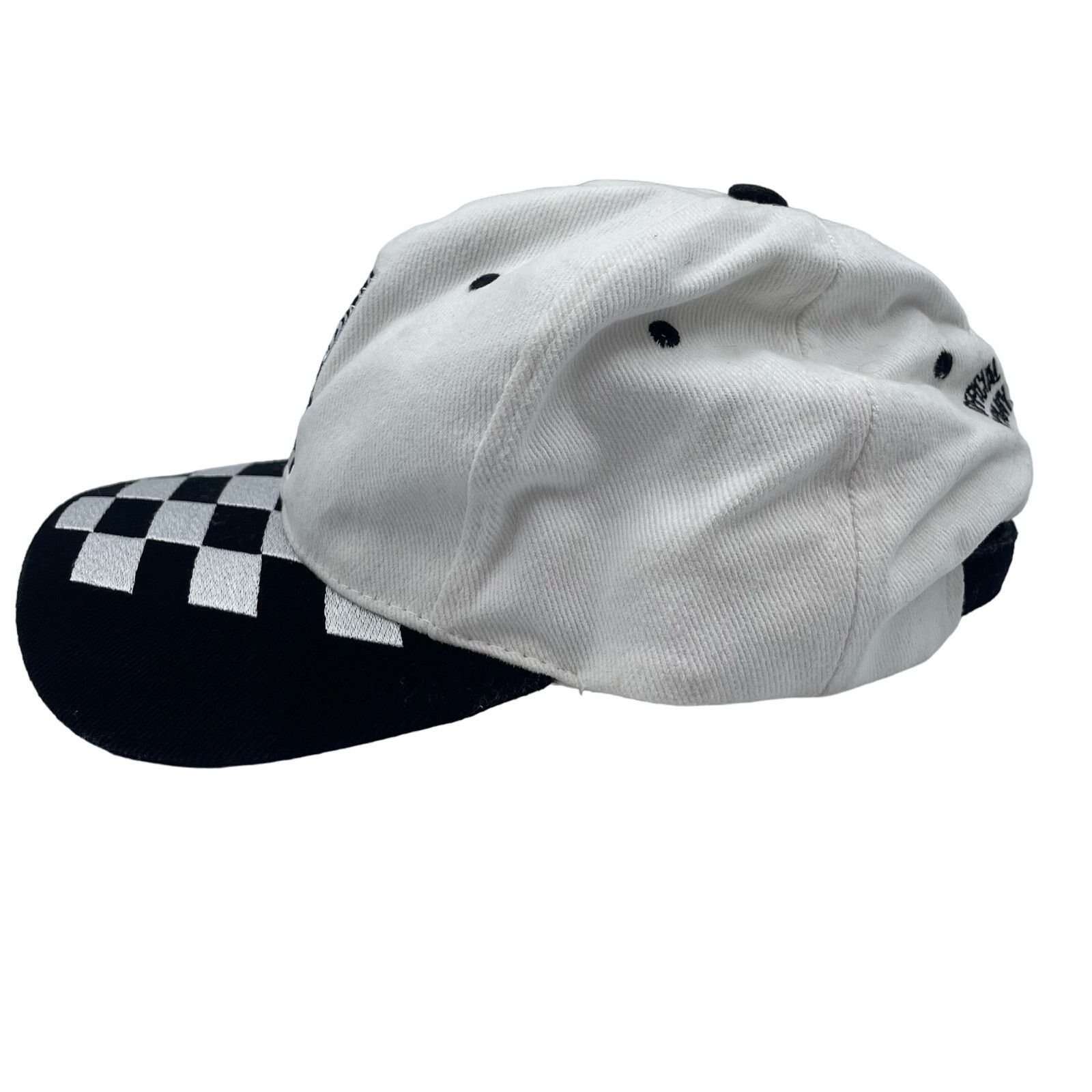 NASCAR NASCAR UPS Hat Cap Black White Checker Adjustable Vintage Size ONE SIZE - 3 Thumbnail