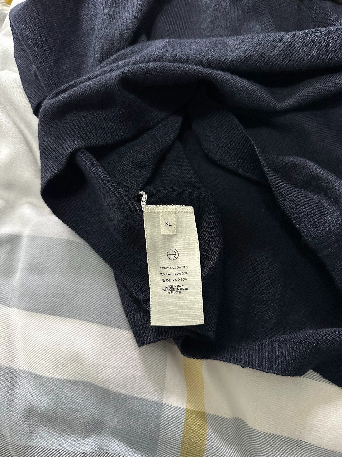 The Row The Row Short Knit Top Navy Blue 9 New Authentic Size XL / US 12-14 / IT 48-50 - 3 Thumbnail