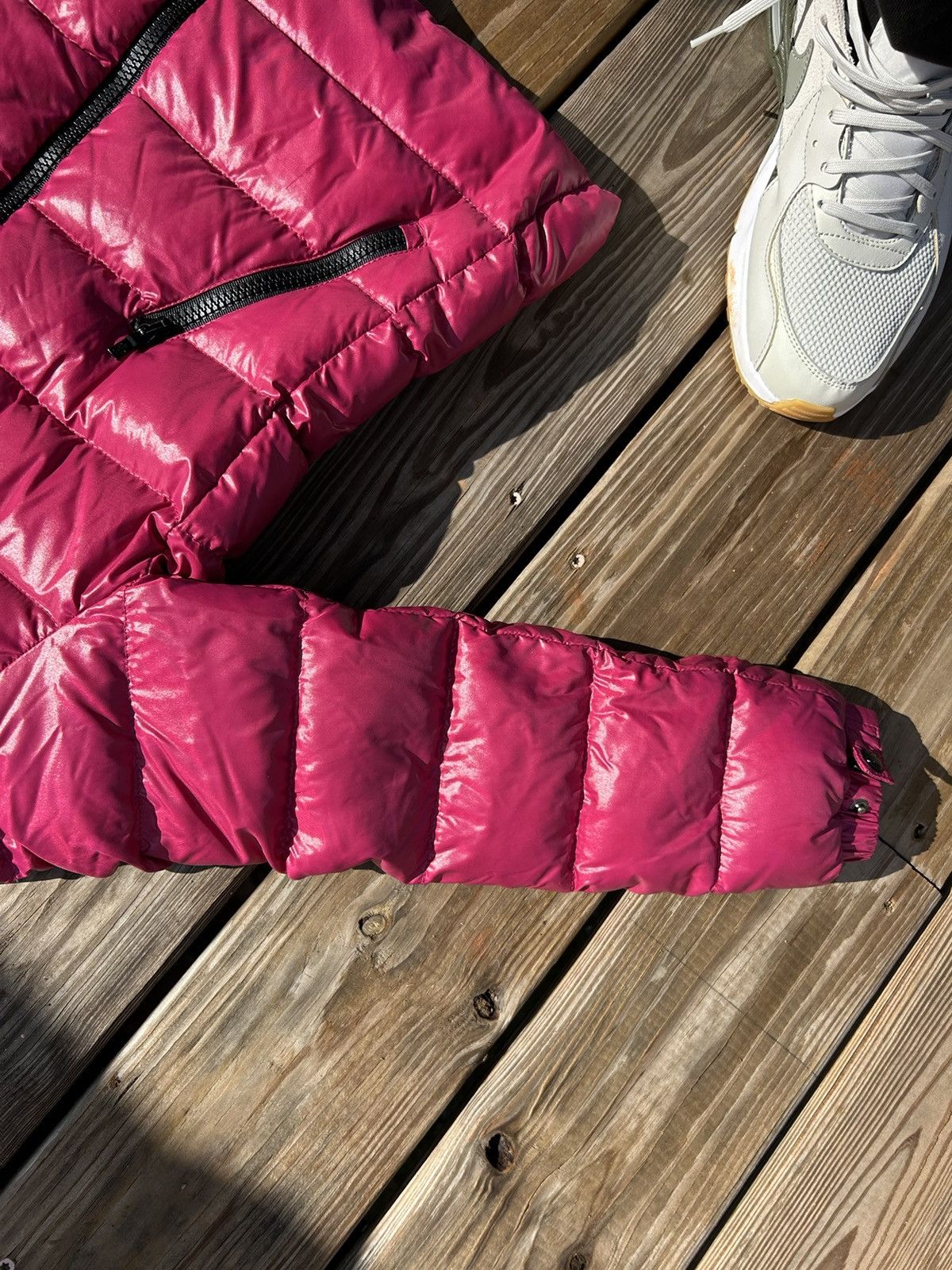 Moncler Kids Moncler Pink Puffer Jacket with Detachable Hood Size XXS / US 00 / IT 34 - 3 Thumbnail