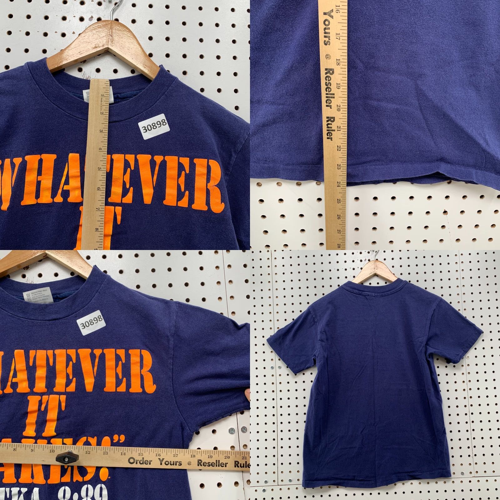 Hanes Vintage Chicago Bears DITKA Quote Shirt 80s - Hanes T-Shirt - Small - Blue - Cotton - Unisex Adults - 18X24 - USA - 80s Sports Size US S / EU 44-46 / 1 - 9 Thumbnail