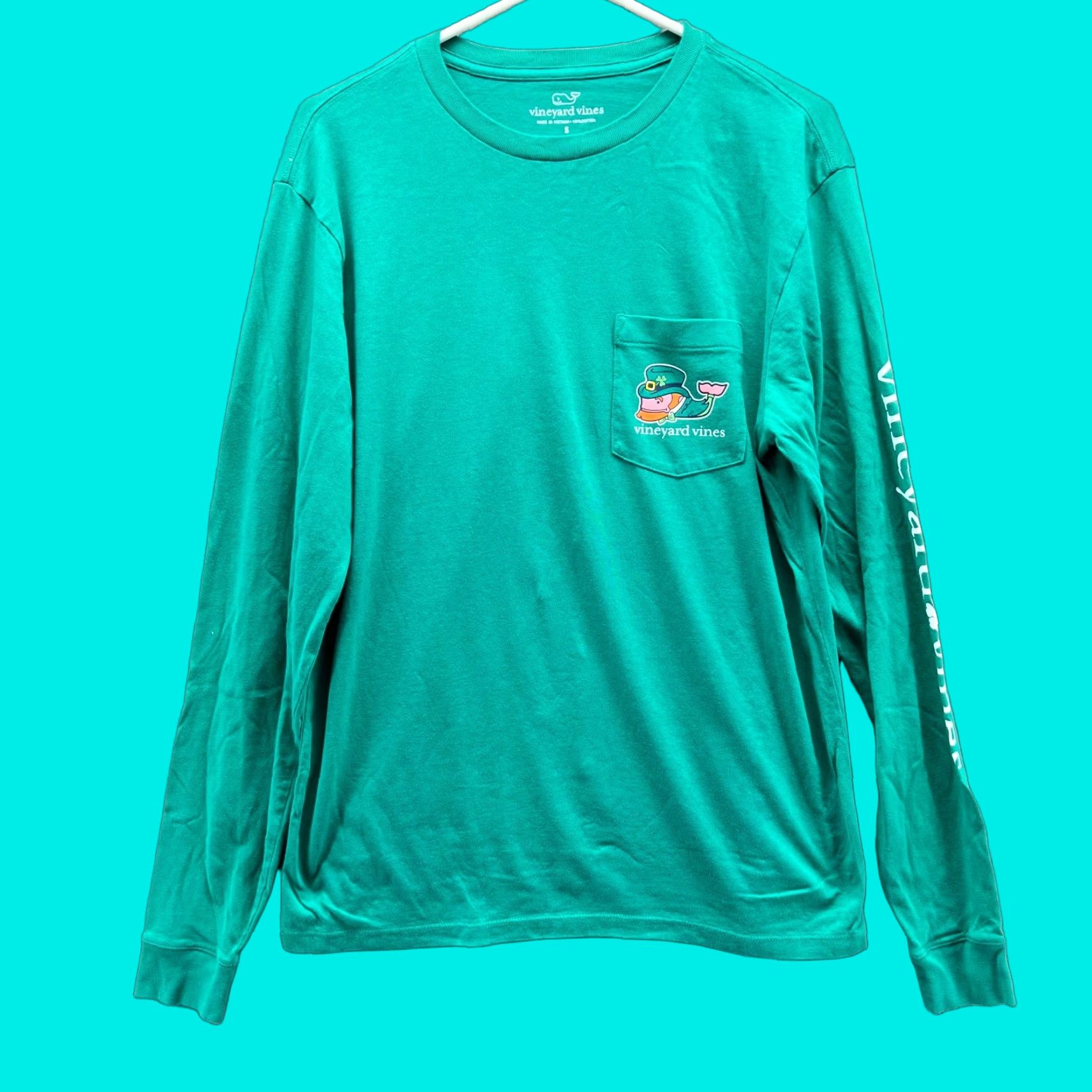 Vineyard Vines Vineyard Vines Shirt Mens Small Green Crewneck Pocket Tee St Paddy’s Day Family Whale Size US S / EU 44-46 / 1 - 1 Thumbnail