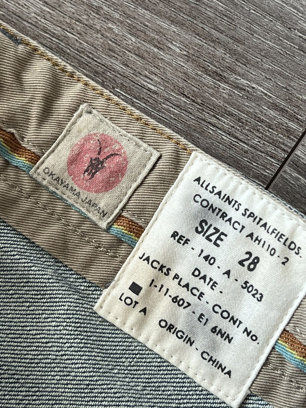 Allsaints Archival Allsaints Japan Denim Spitalfields Knees Jeans Size US 28 / EU 44 - 20 Thumbnail