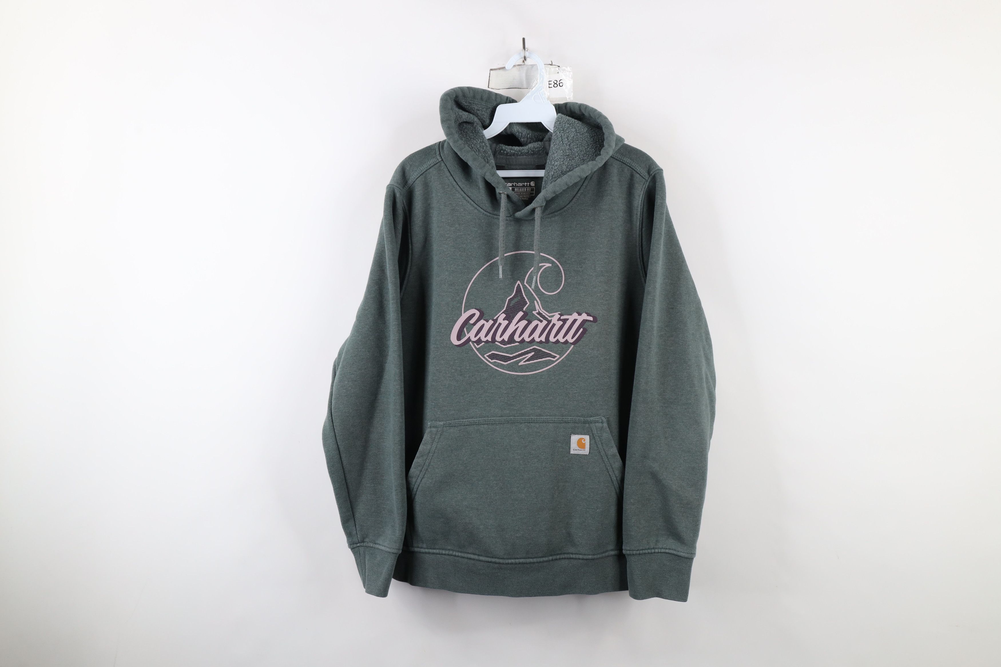 Carhartt × Vintage Vintage Y2K Carhartt Spell Out Mountains Hoodie Sweatshirt Size XL / US 12-14 / IT 48-50 - 1 Thumbnail