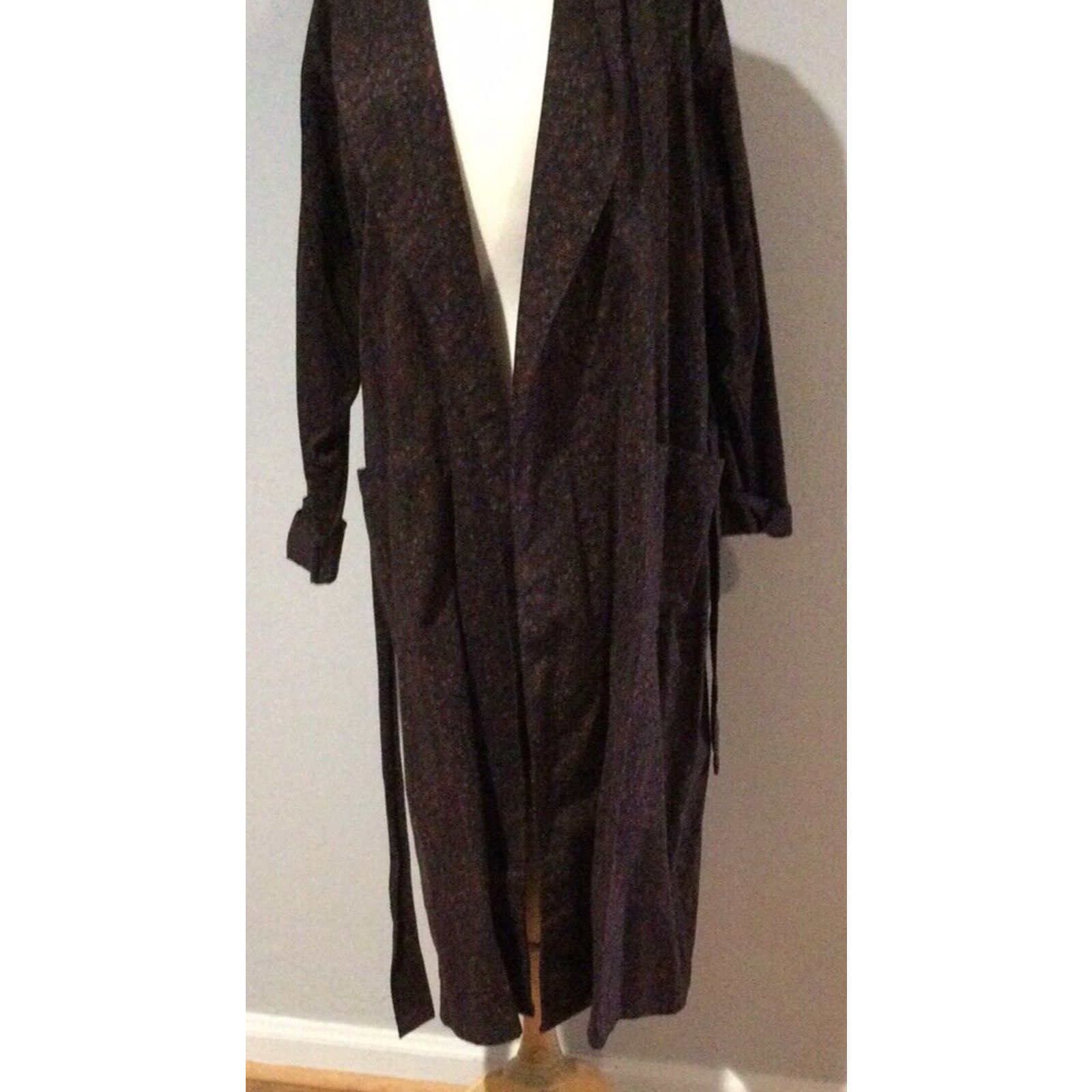 Other Embassy Men's Paisley 100% Combed Cotton Bath Robe Size L Size ONE SIZE - 3 Thumbnail