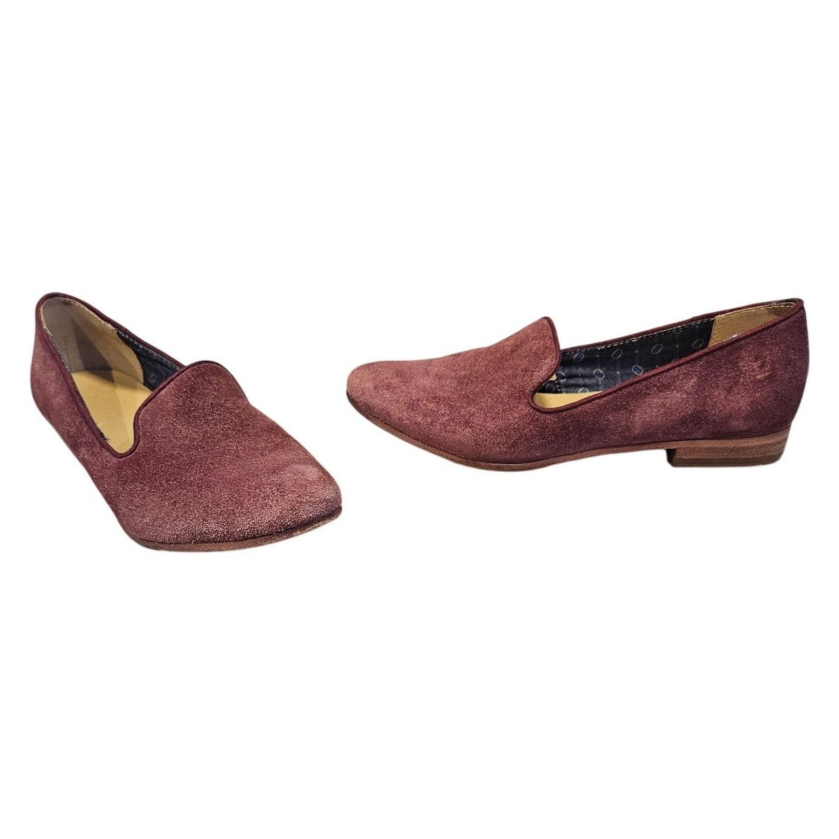 Sebago SEBAGO Wine Suede Leather Hutton Smoking Flat sz 6M Size US 6 / IT 36 - 1 Thumbnail