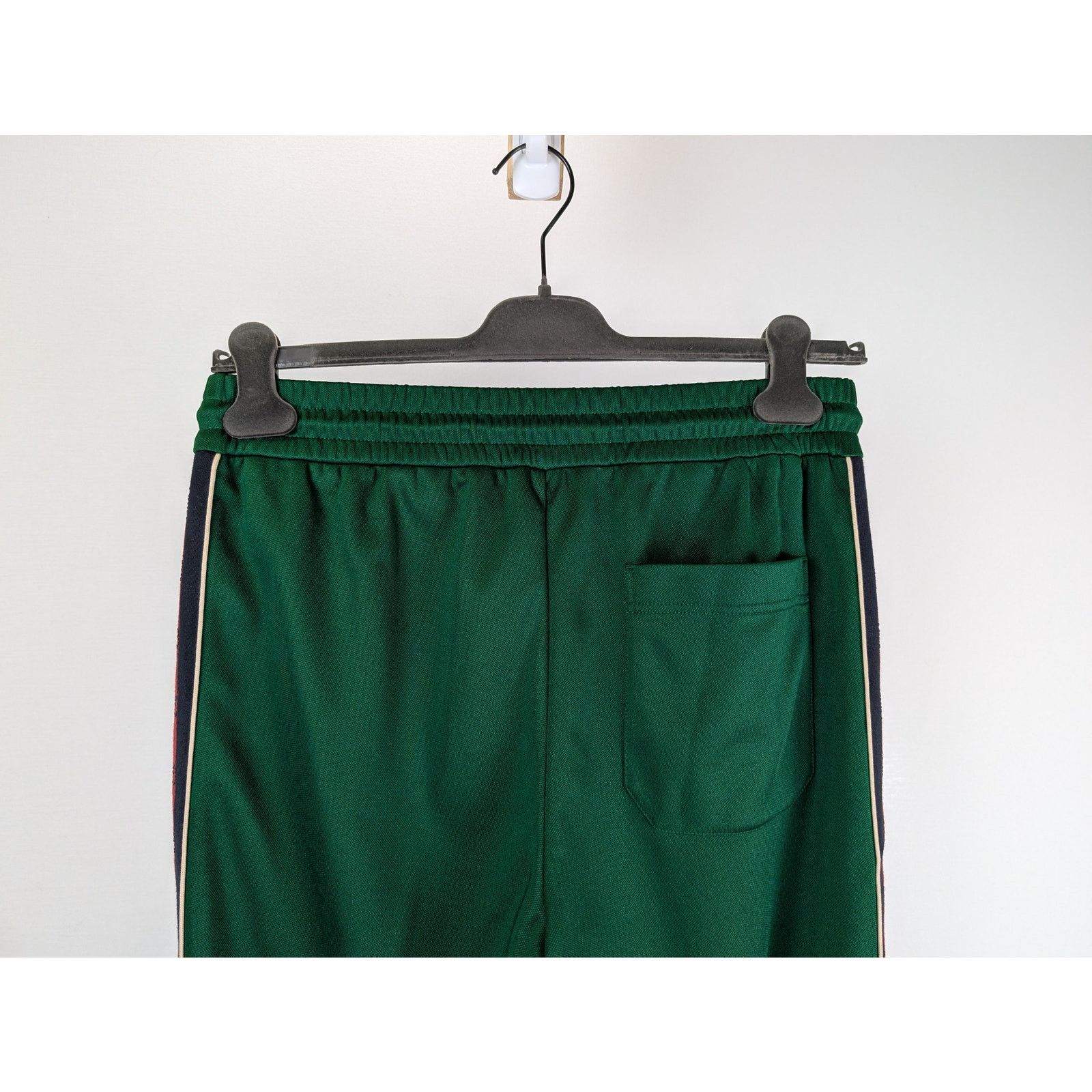 Gucci o1rshd1 Track Pants With GG Bejewled Trim Detail in Green Size US 32 / EU 48 - 8 Thumbnail