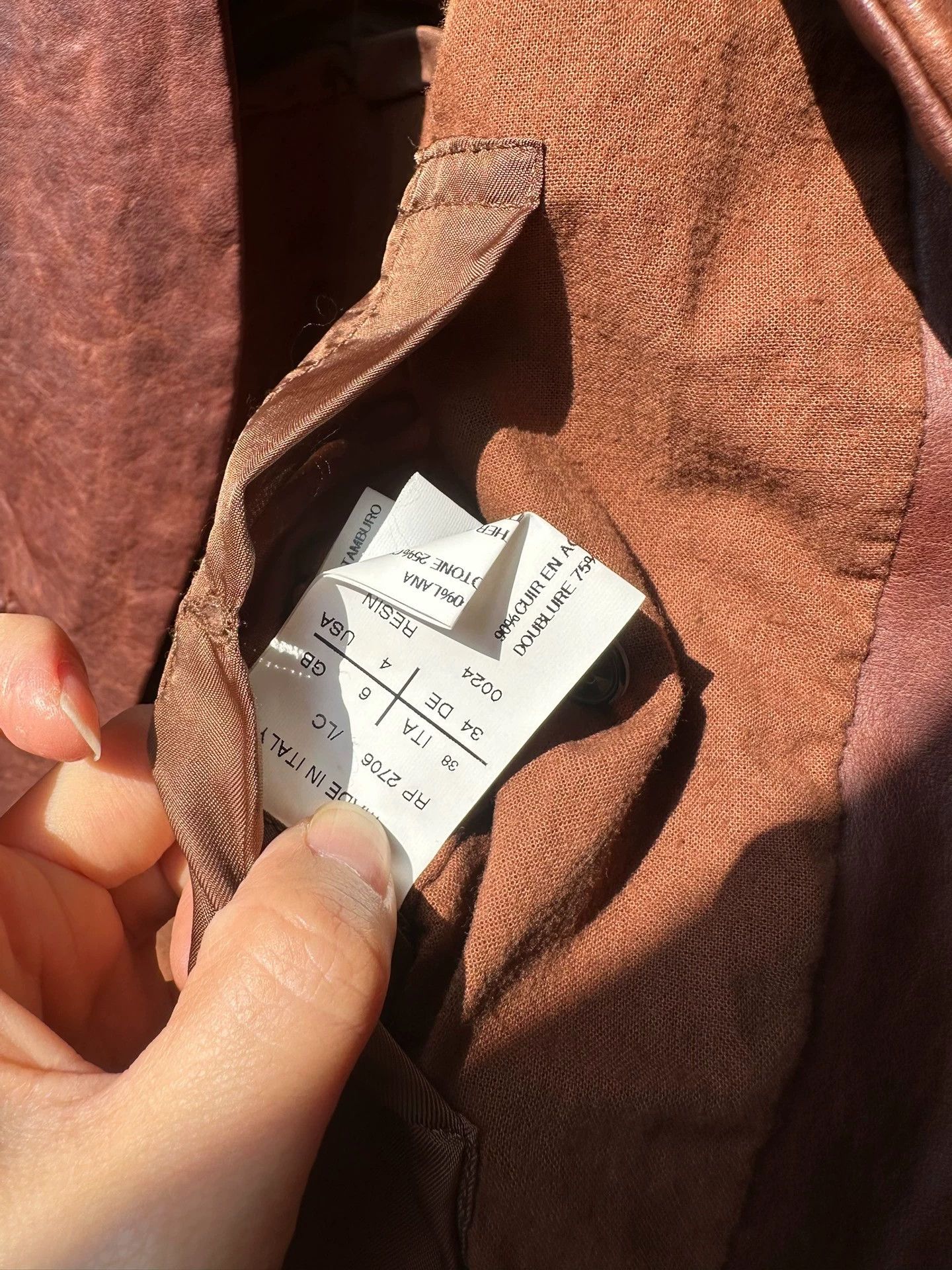 Rick Owens Rick Owens leather jacket, size 38 Size US XS / EU 42 / 0 - 6 Thumbnail