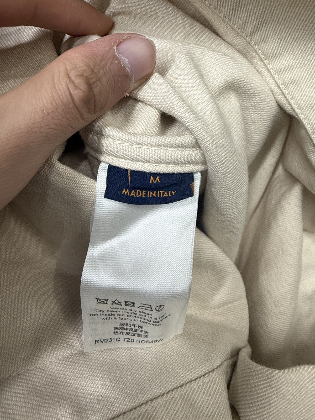Louis Vuitton Louis Vuitton Beige Workwear Shirt Size US M / EU 48-50 / 2 - 9 Thumbnail